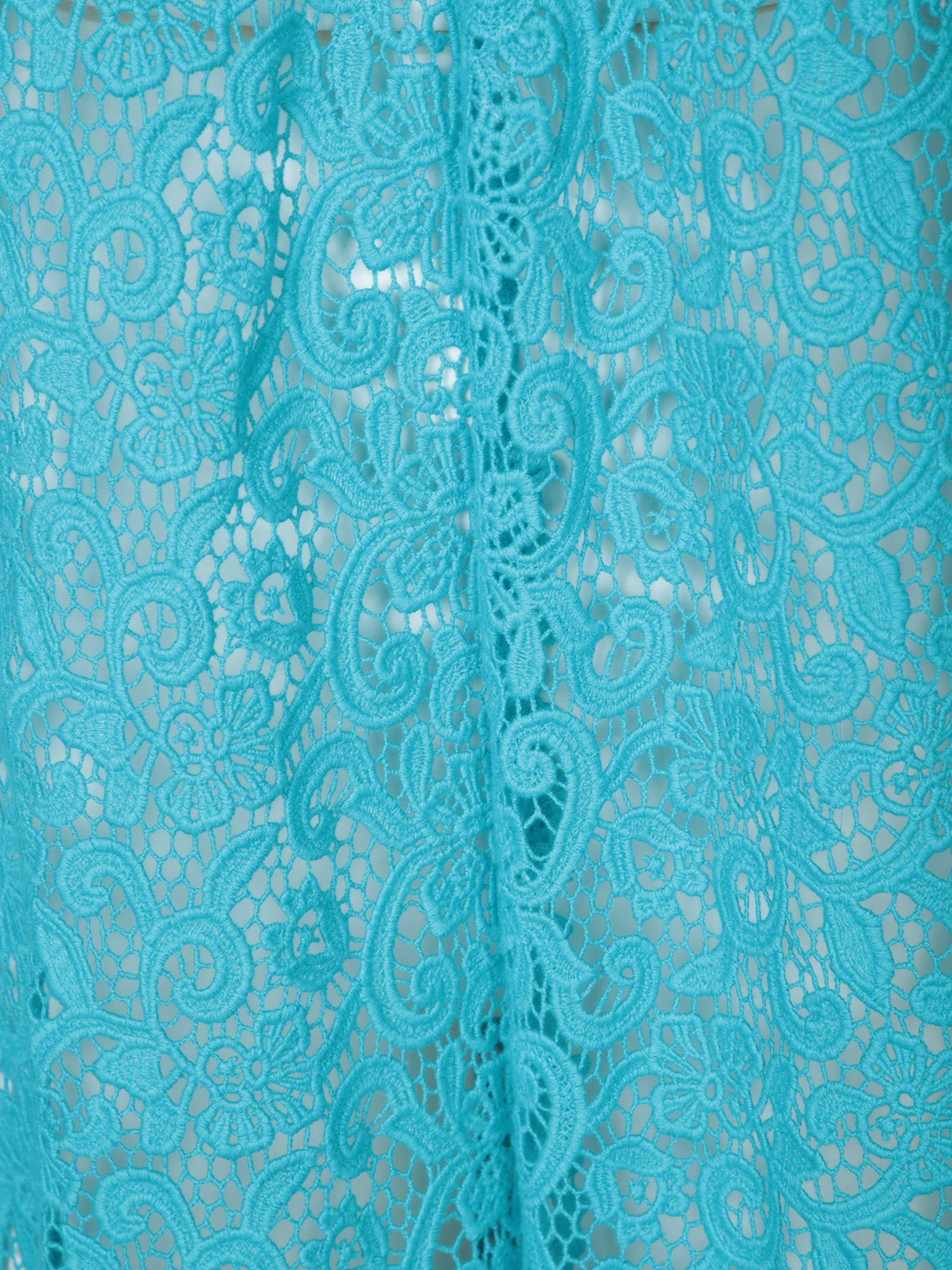 Ermanno Scervino Blue Lace Cape In Blue