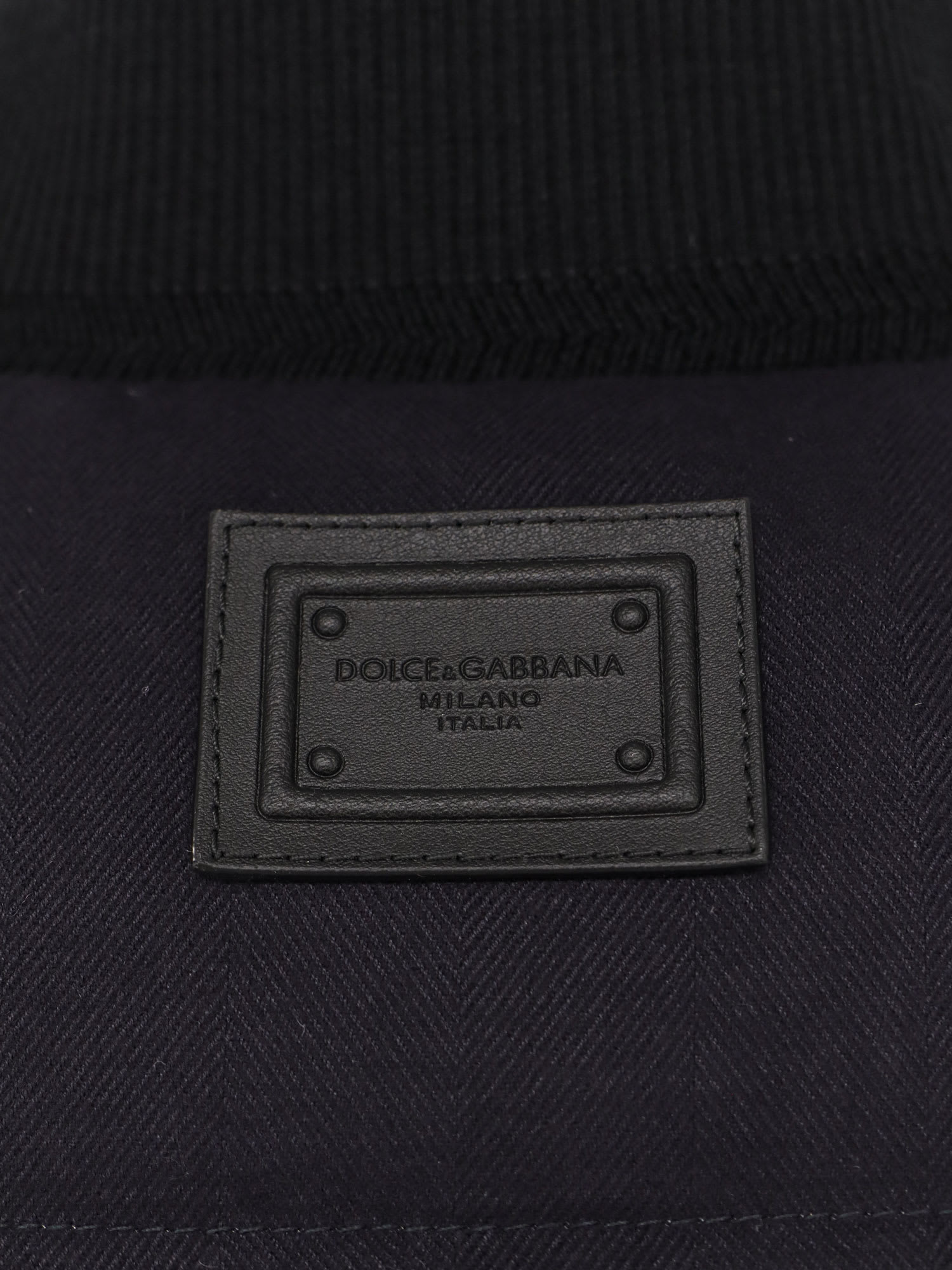 Dolce & Gabbana Men Sleeveless Jacket In Cotton And Viscose In Blue