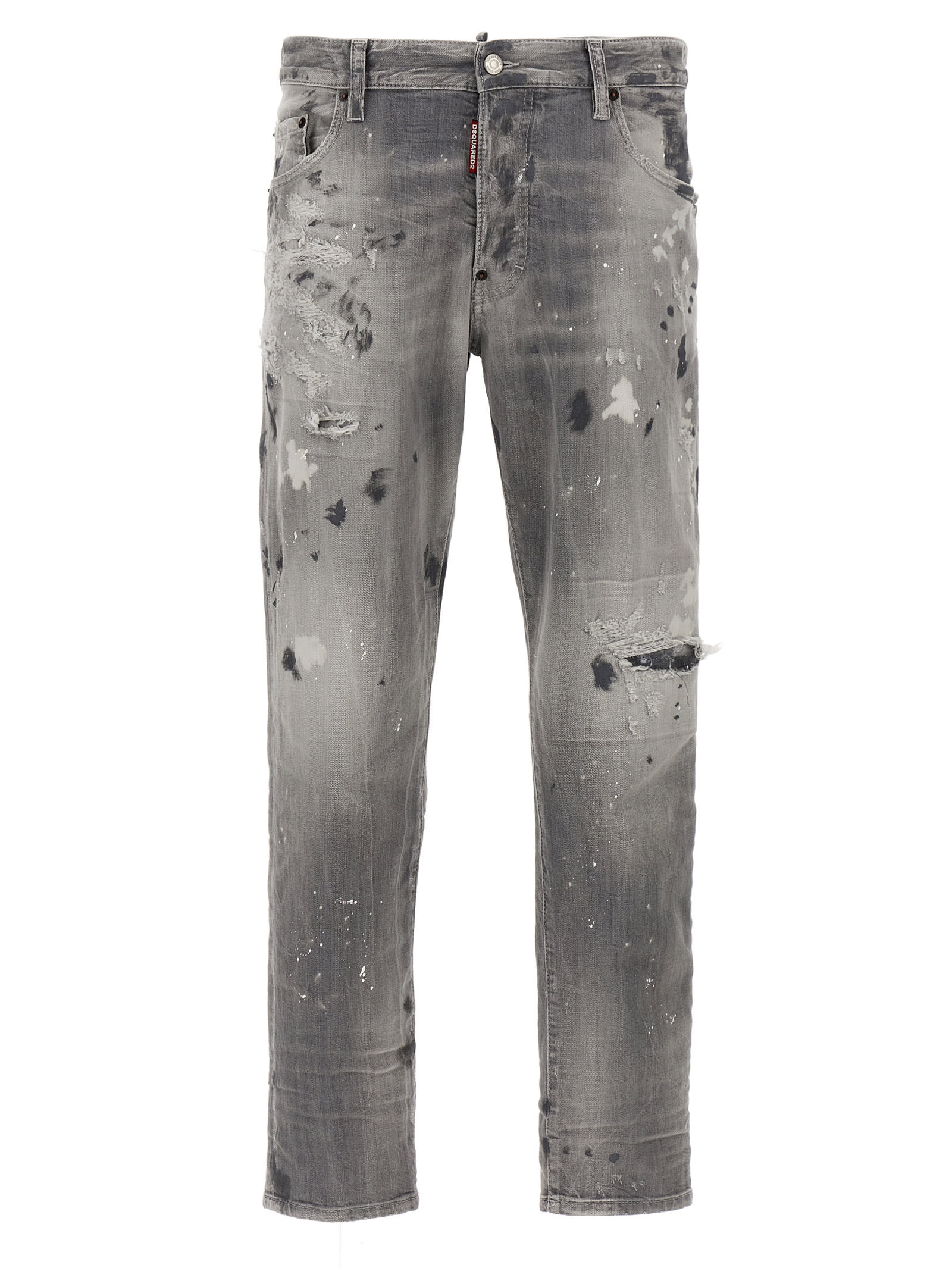 Shop Dsquared2 Skater Jeans In Gray