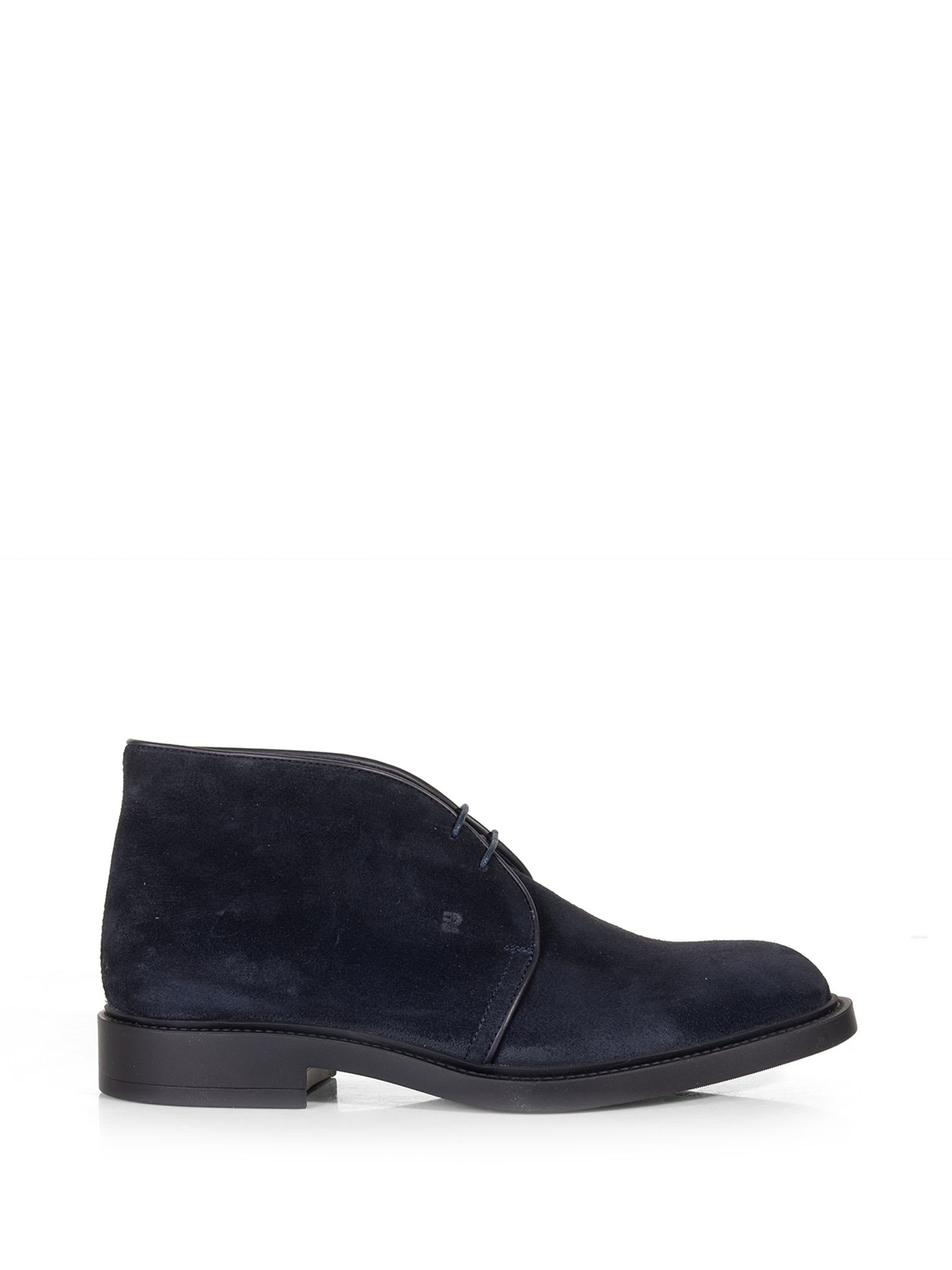 Fratelli Rossetti One Ankle Boot In Navy Blue Suede