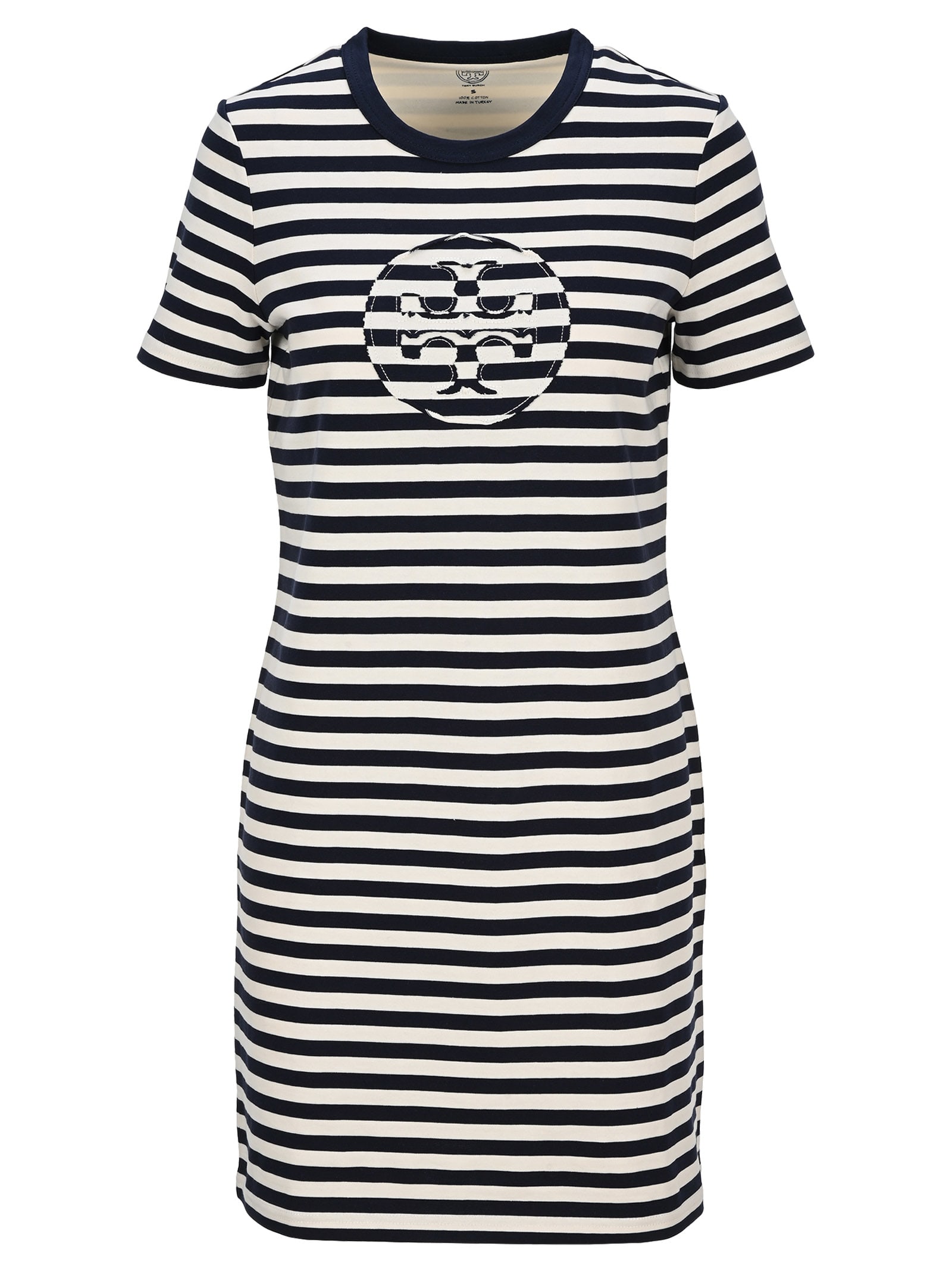 Tory Burch Striped Logo T-shirt Dress