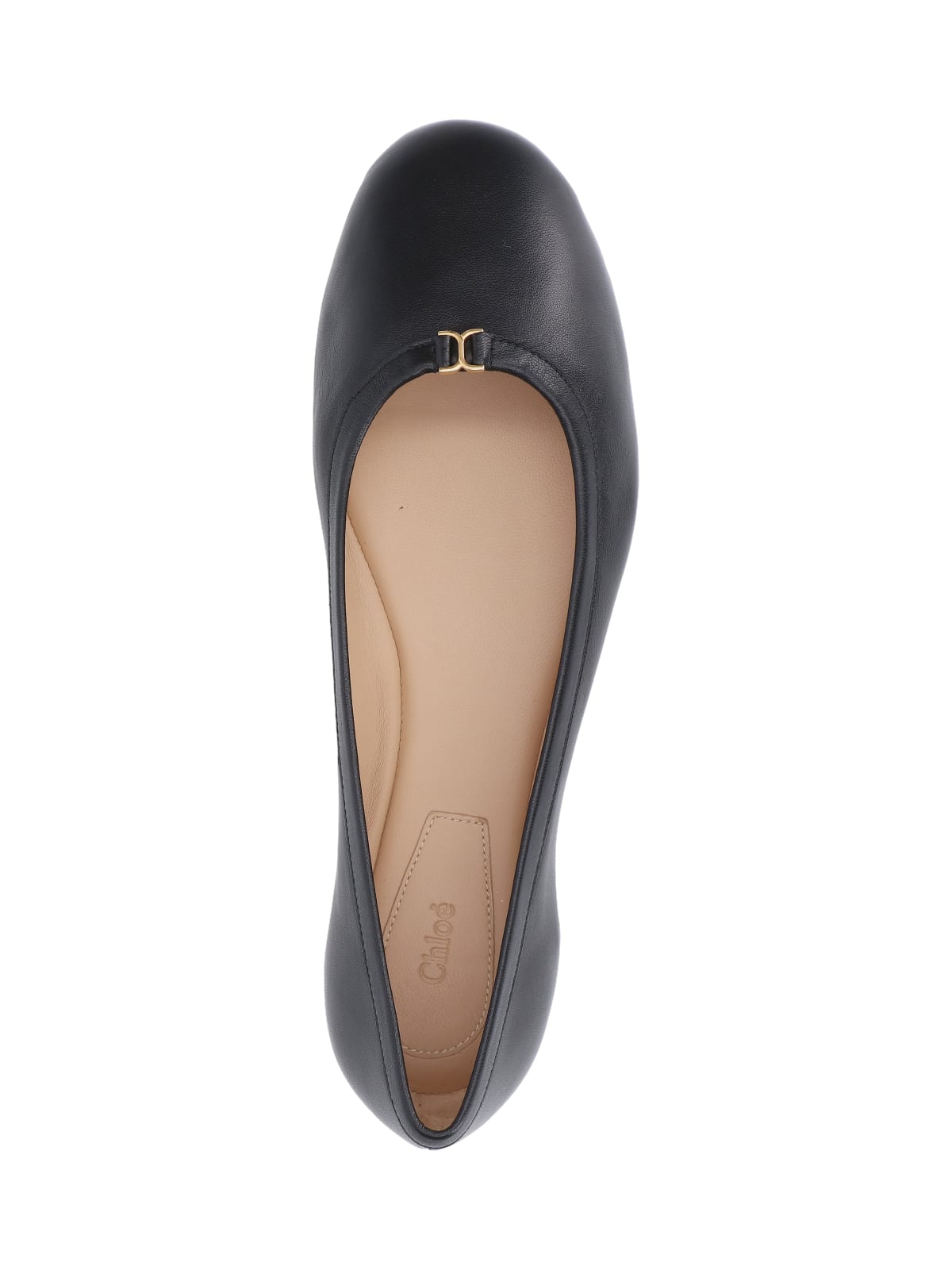 Shop Chloé Marcie Ballet Flats In Black