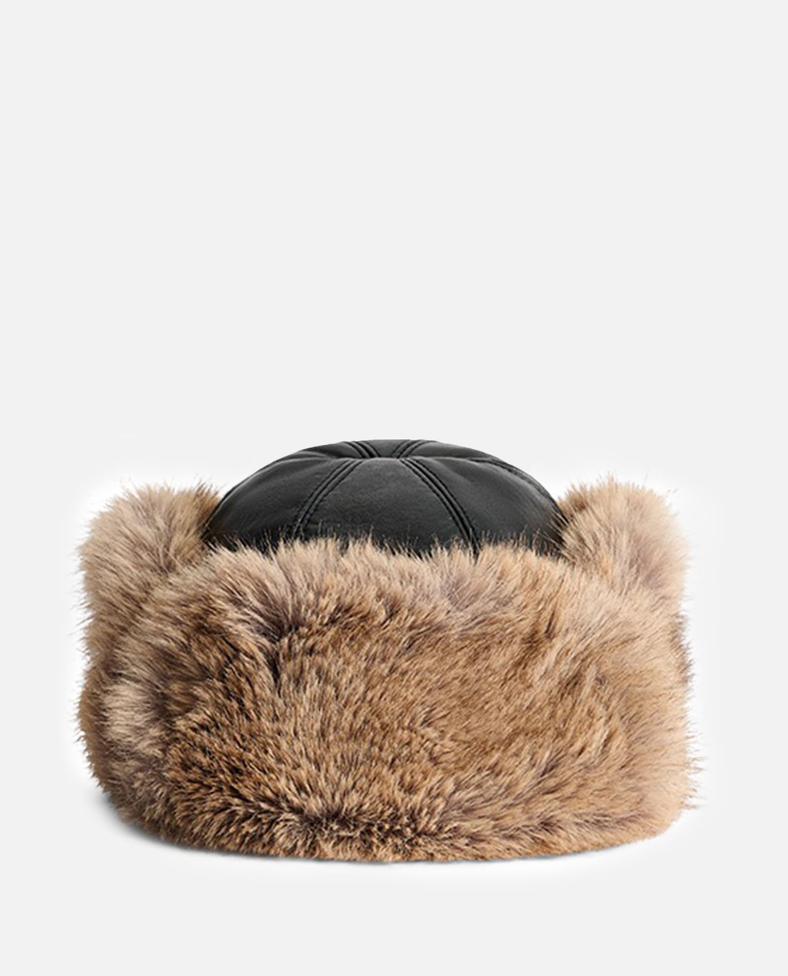 Stand Studio Zephyra Headband In Fur In Brown