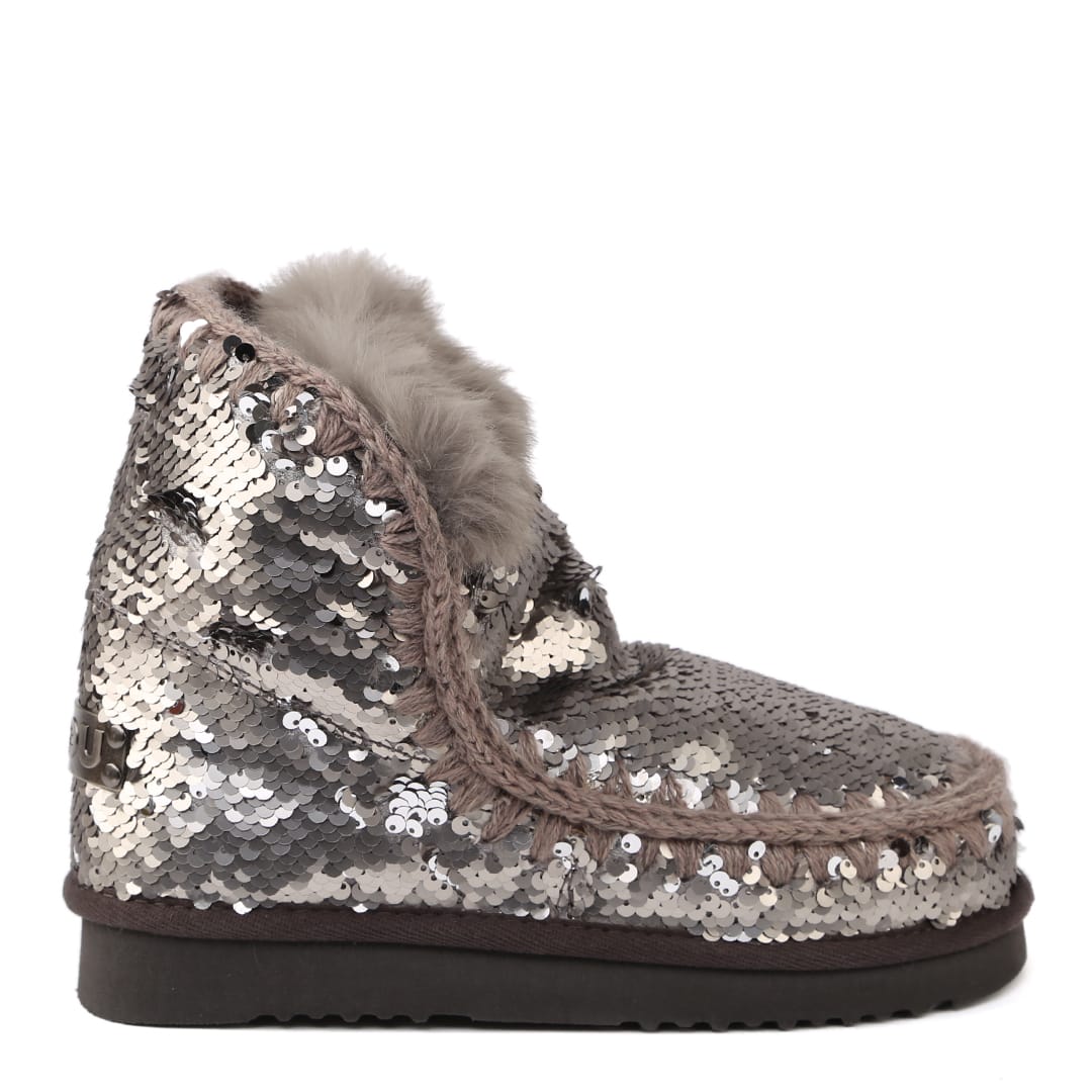 Mou Eskimo Boots With Sequins With Fur