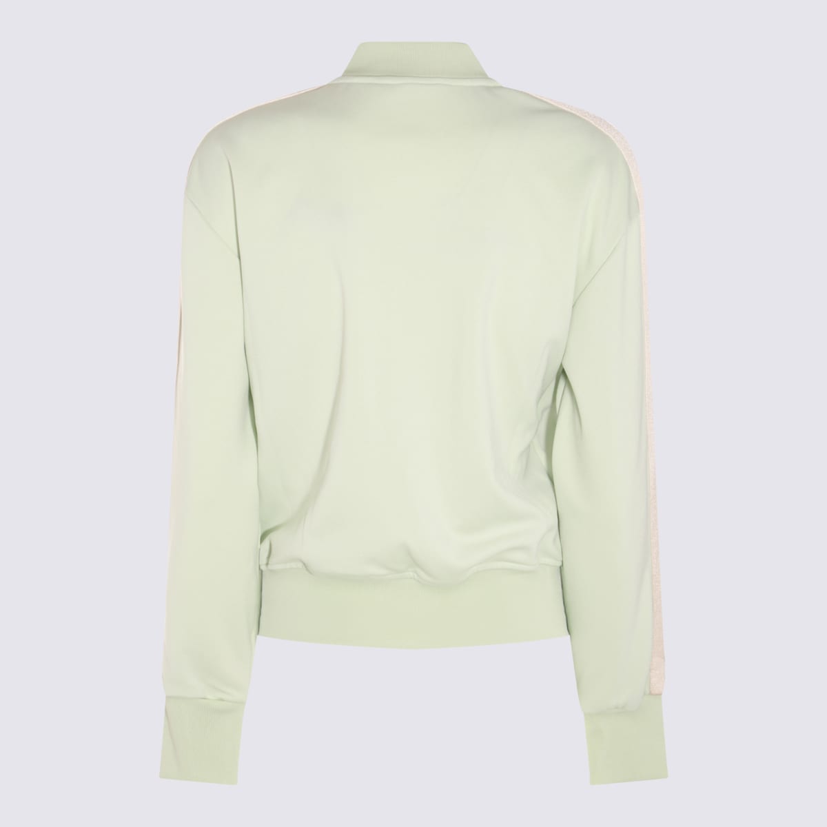 Shop Palm Angels Mint Cotton Sweatshirt In Green