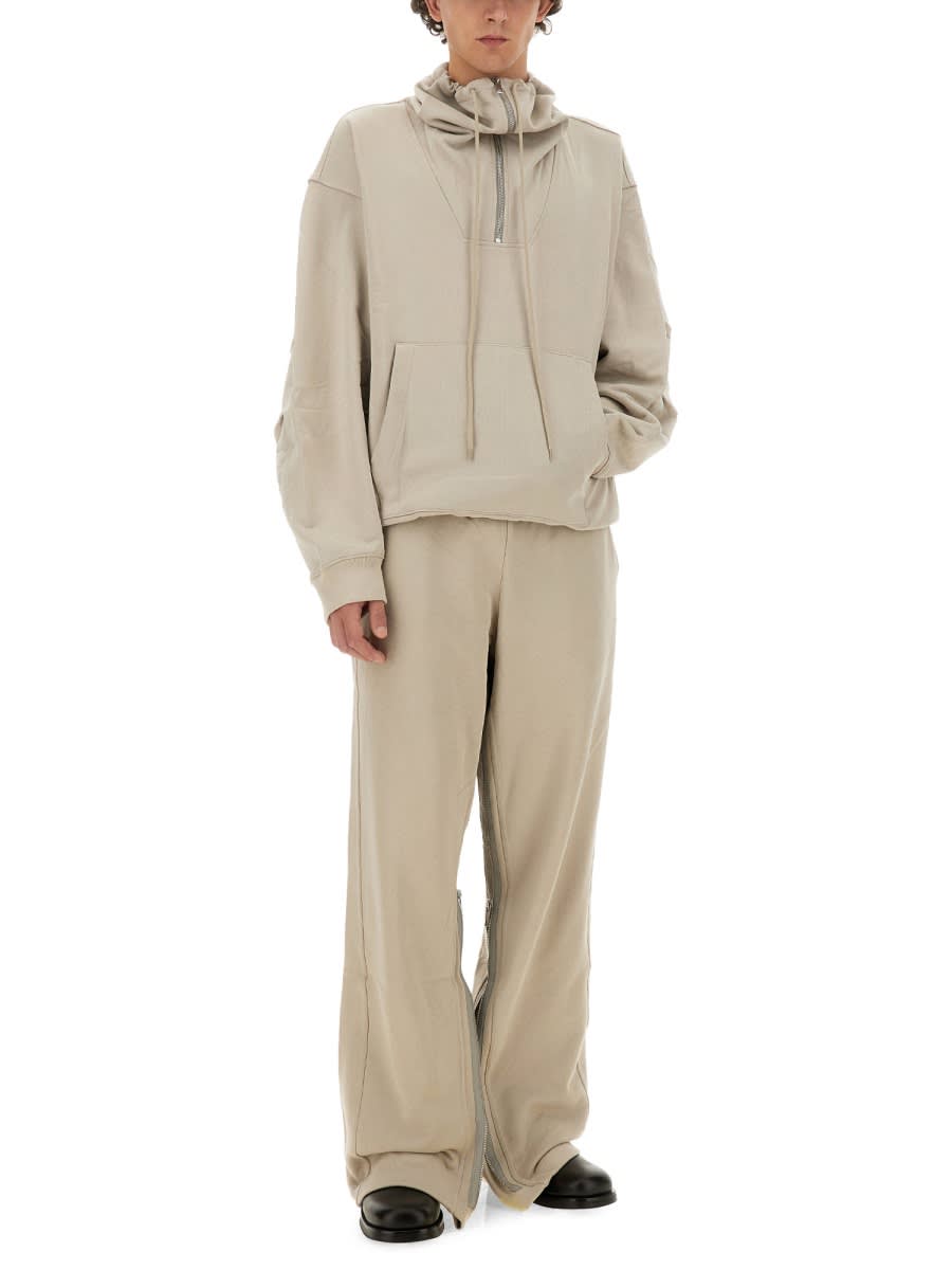 Helmut Lang Zip Sweatshirt. In Grey