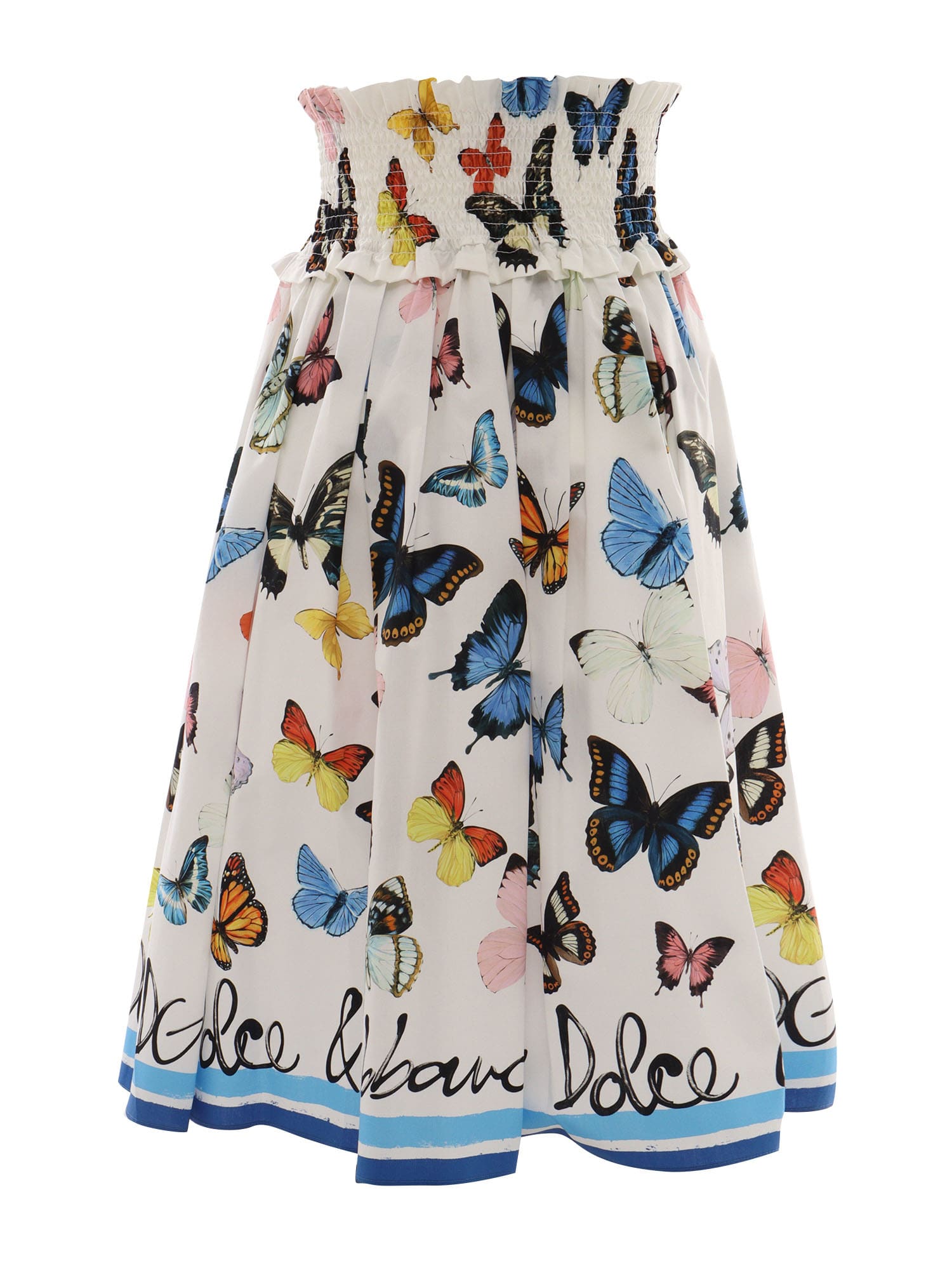 Dolce & Gabbana Graphic-print Midi Skirt In Multi