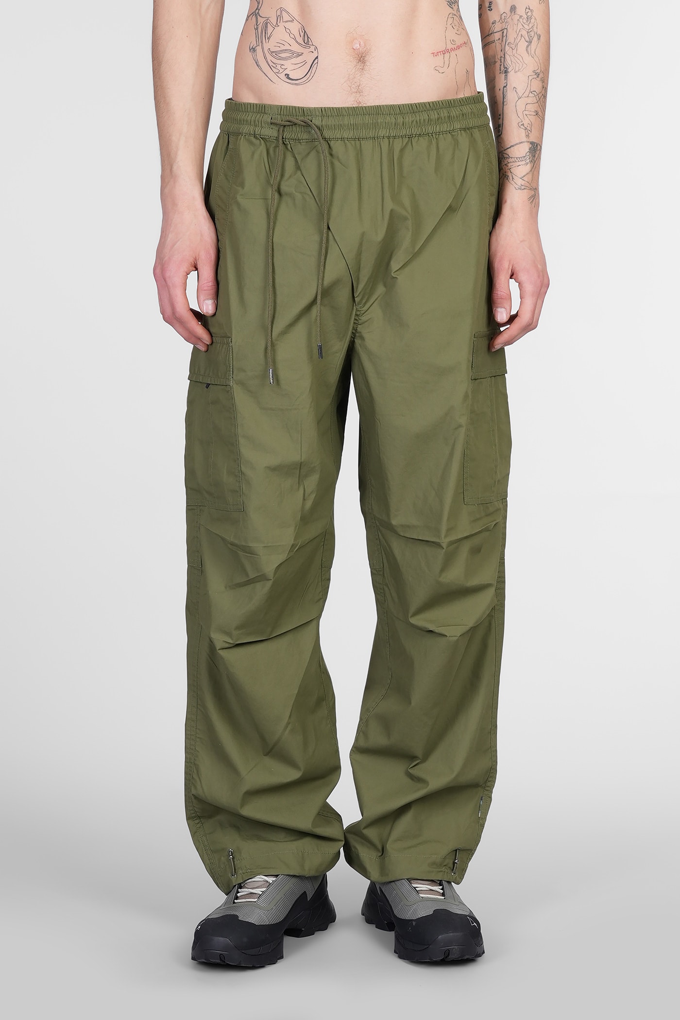 Maharishi Pants In Green Cotton In Green