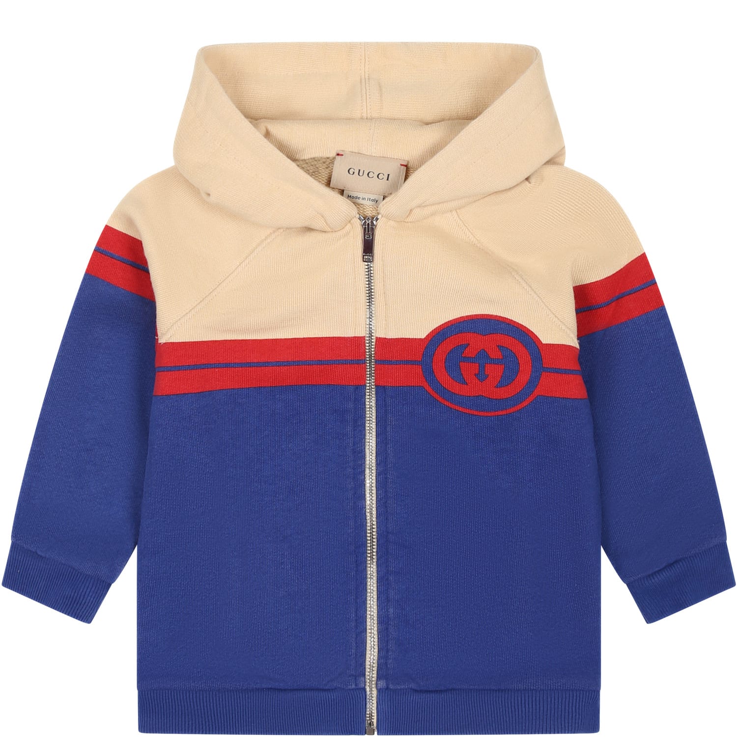 Gucci Multicolor Sweatshirt For Baby Boy With Logo