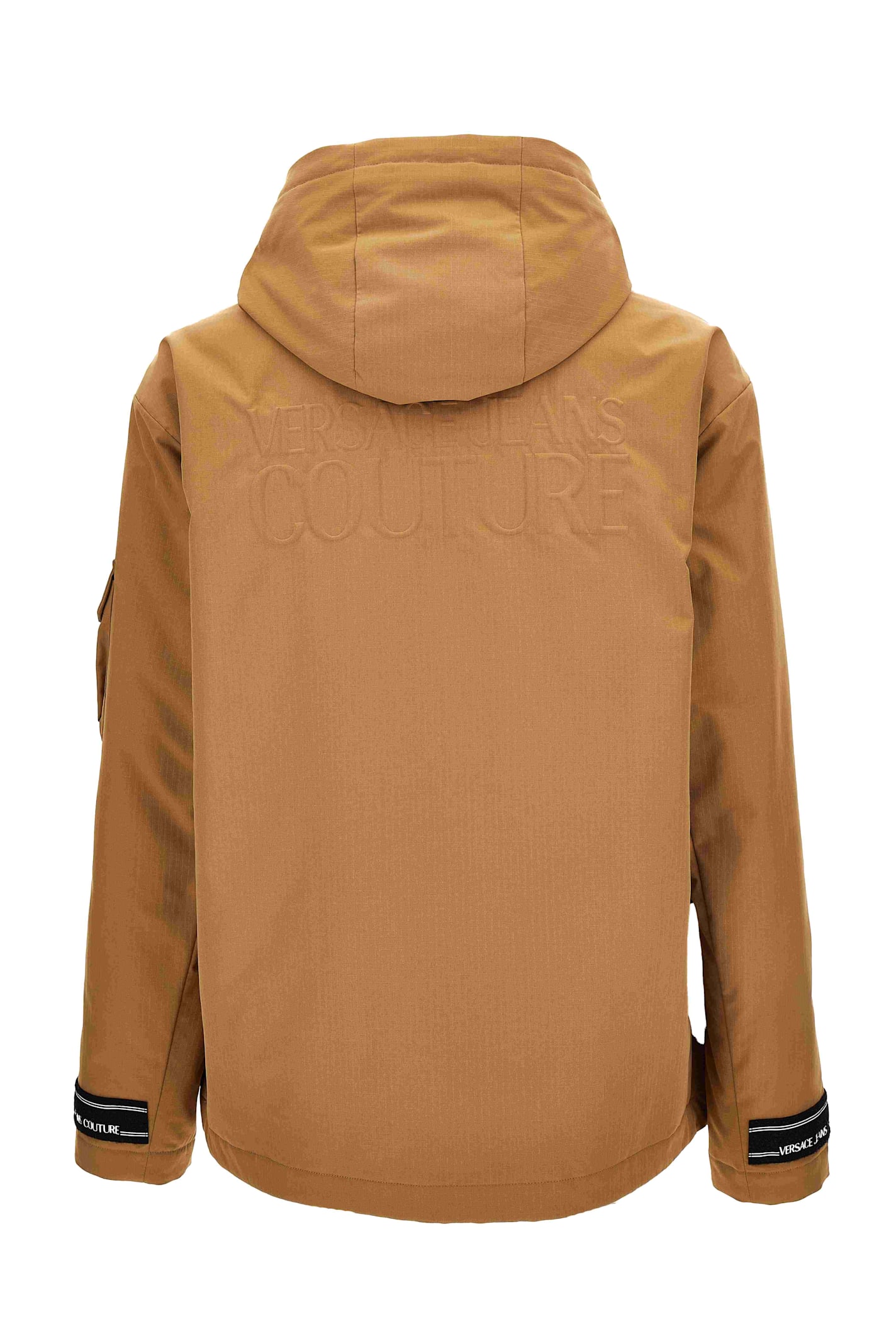 Versace Jeans Couture Down Jacket In Brown