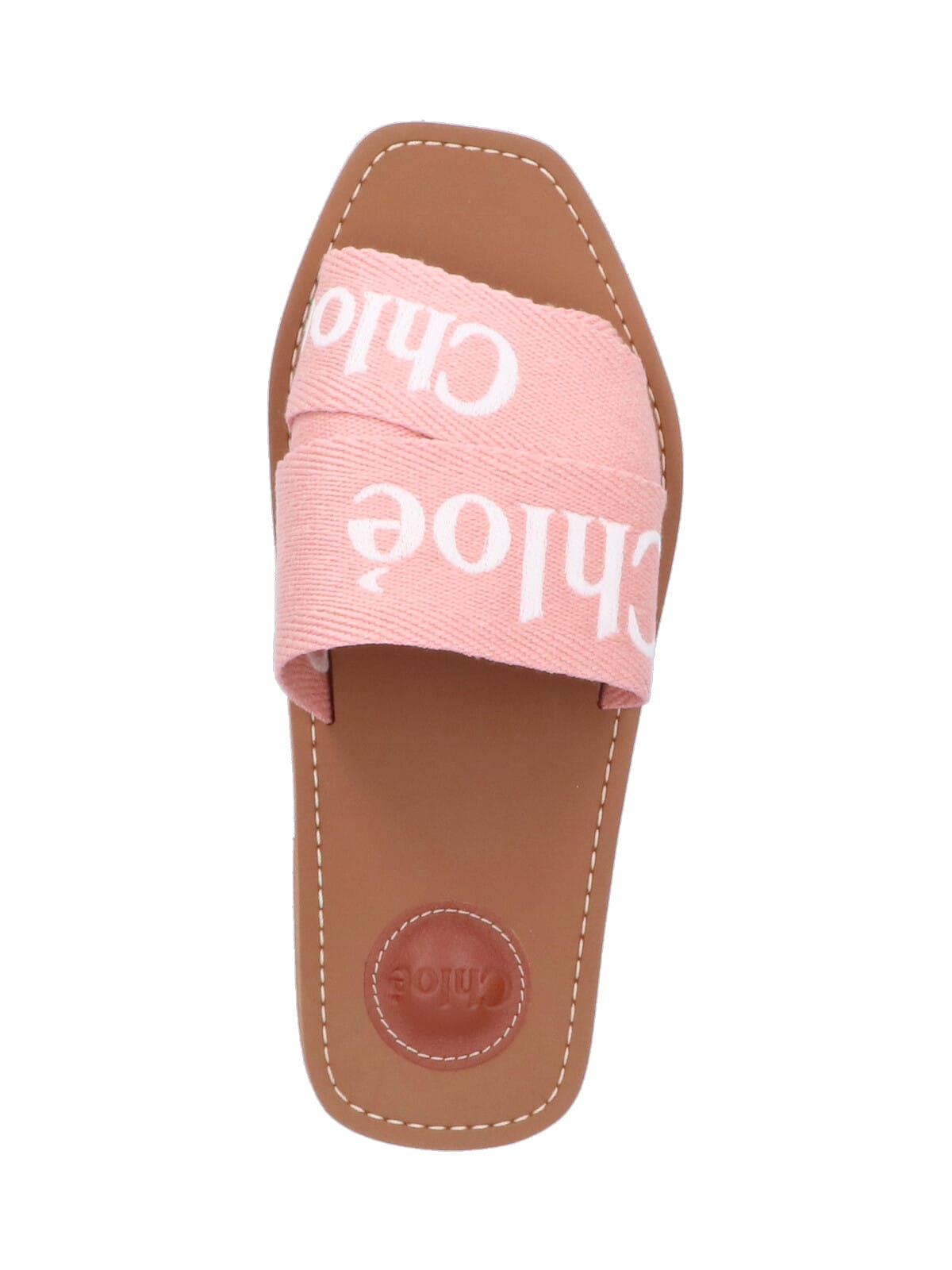 Shop Chloé Woody Mules In Lightrosewood