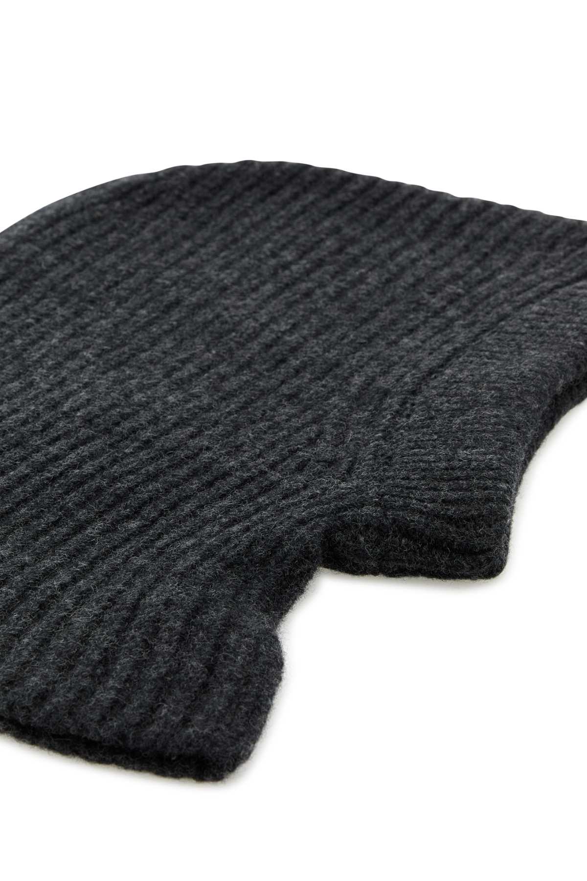 Shop Lemaire Melange Charcoal Wool Balaclava In Anthracitemelange