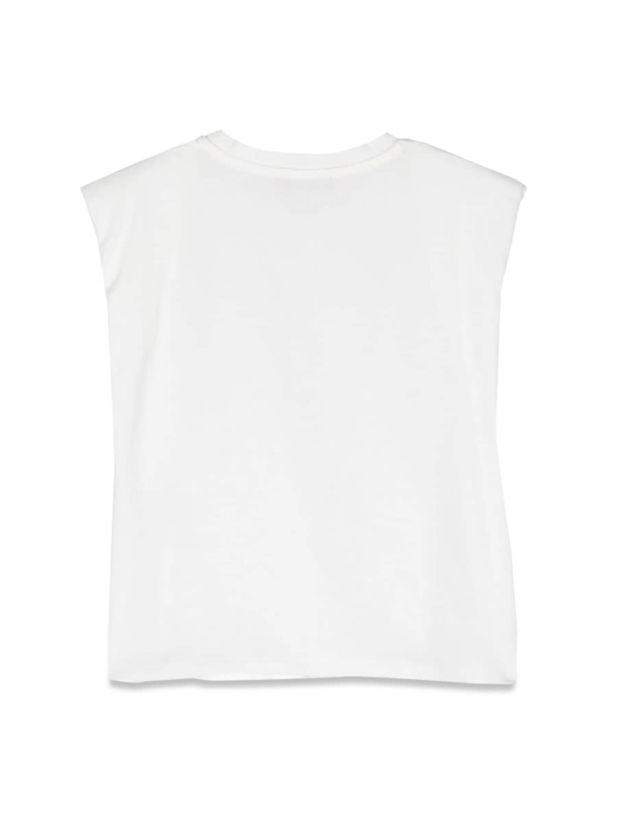 Miss Blumarine Basic Logo T-shirt In White