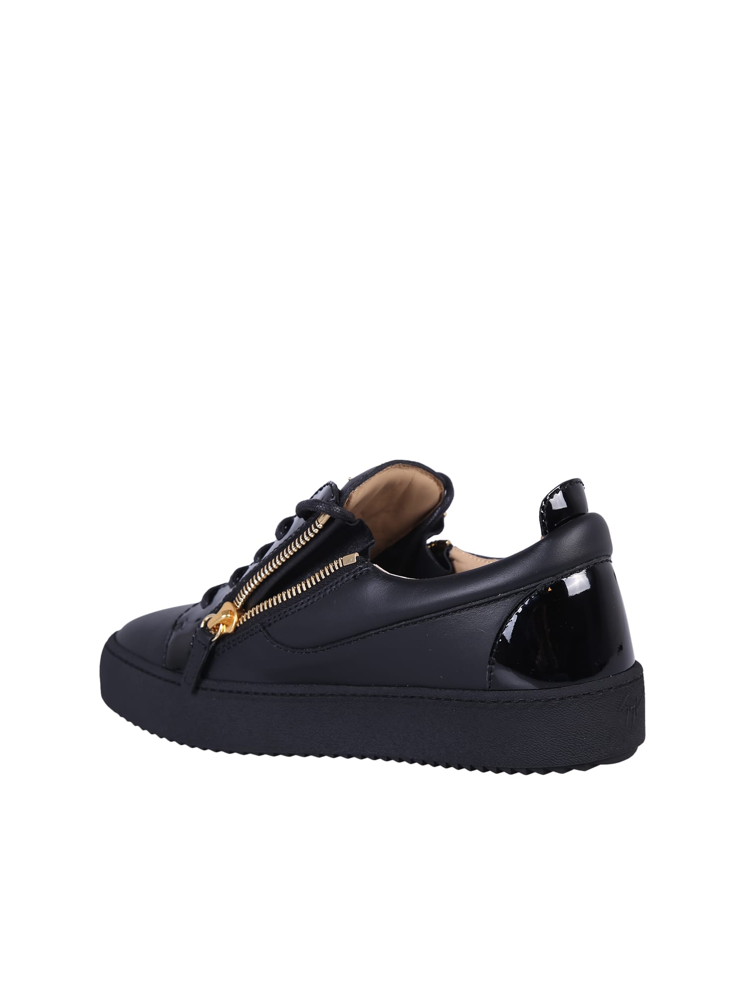 Shop Giuseppe Zanotti Lace Up Sneakers In Black