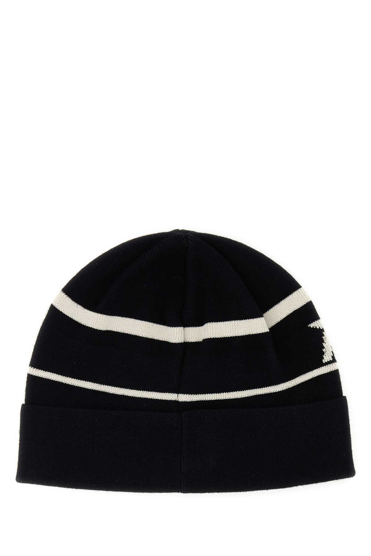 Shop Isabel Marant Black Cotton Blend Cliff Beanie Hat