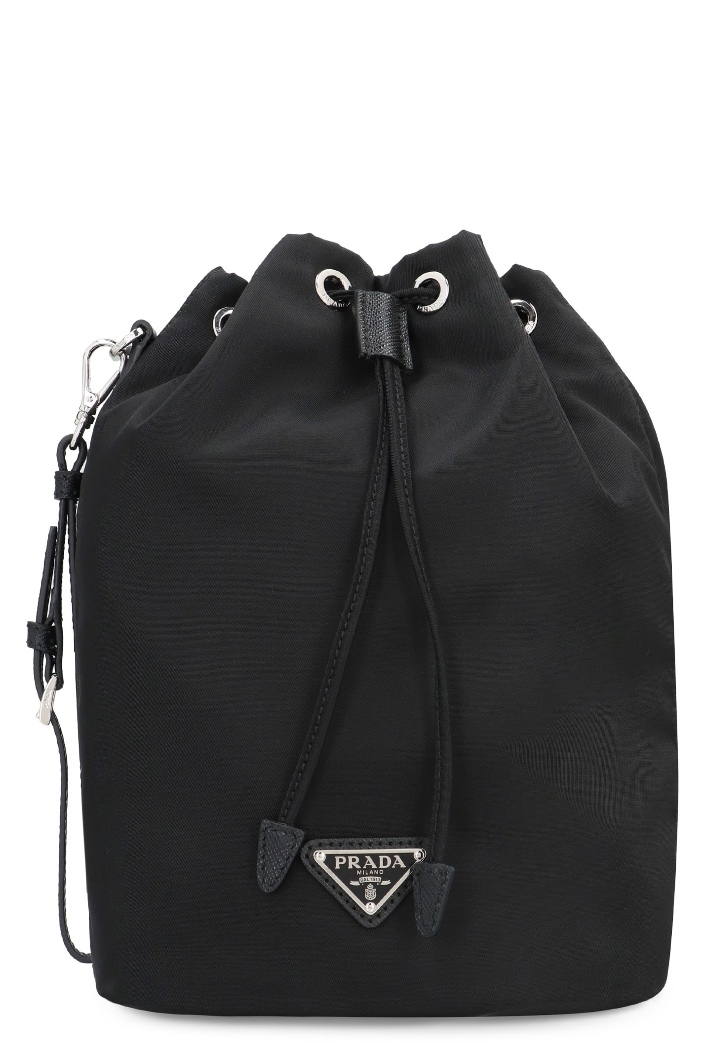 Prada Re-nylon Pouch In Nero
