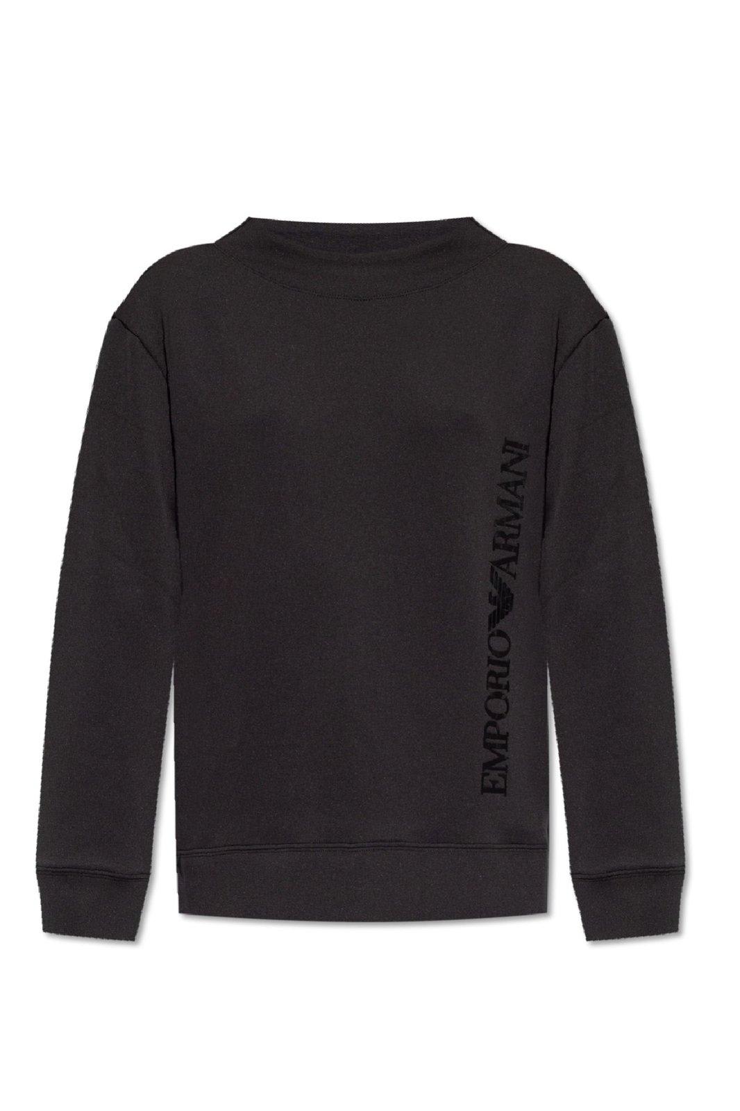 Shop Emporio Armani Sweatshirt With Logo In Nero