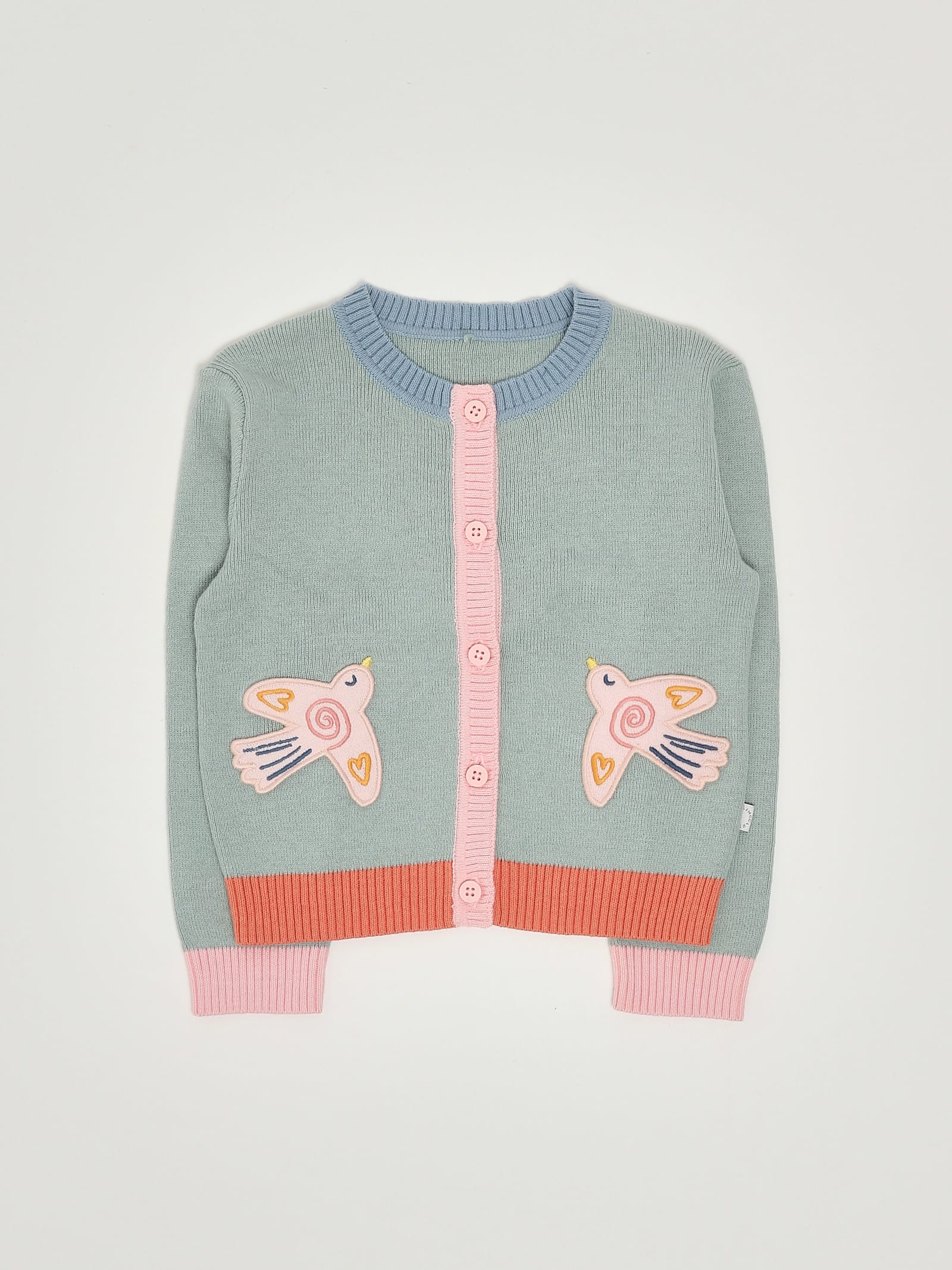 Stella Mccartney Bird-appliqué Cardigan In Multi