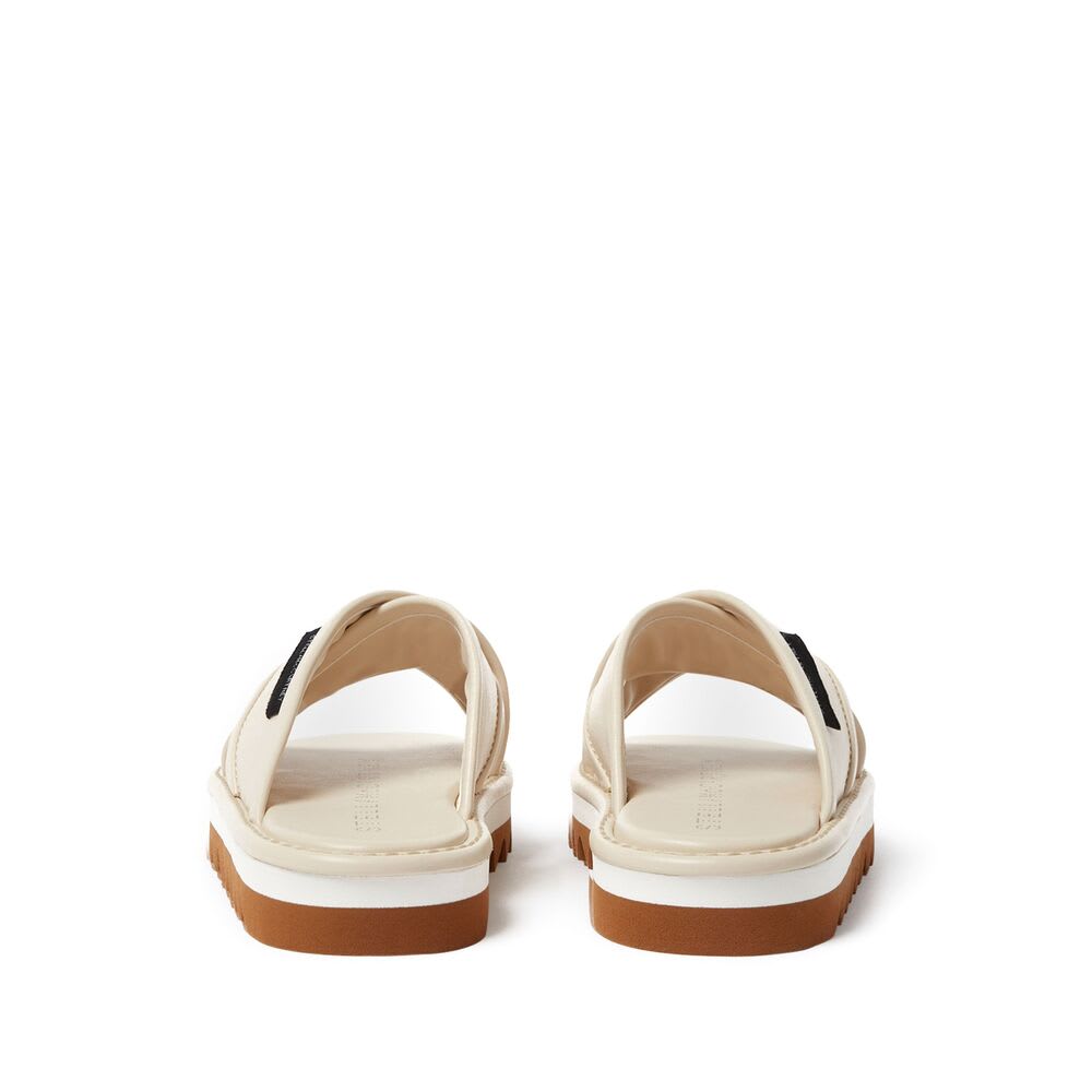 Stella Mccartney Slide Sandals With Application In Neutral