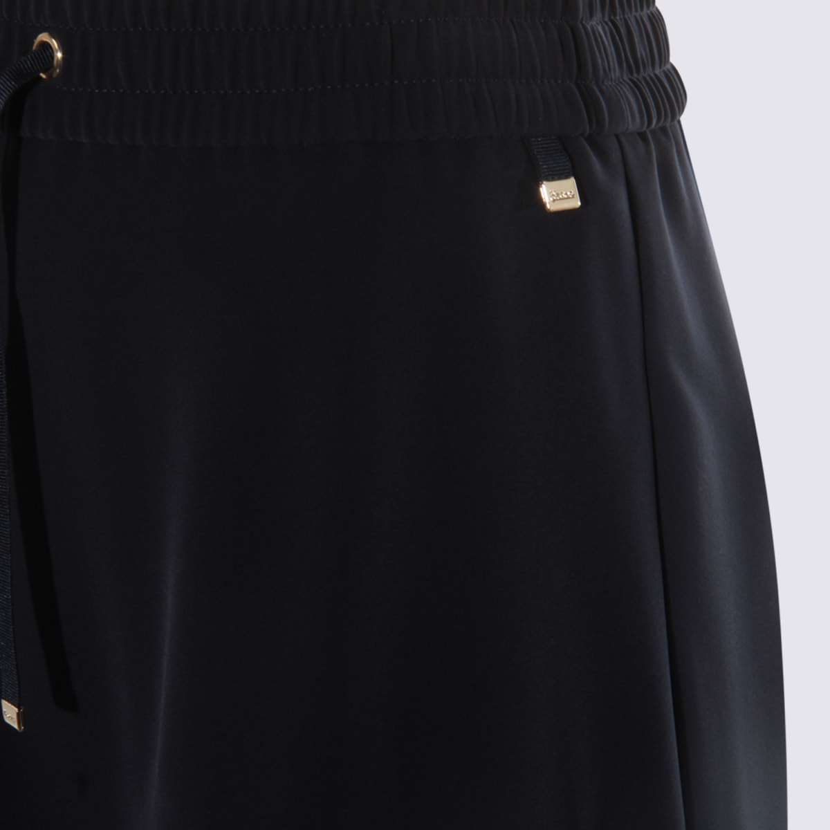 Herno Midi And Knee Length Skirt With Drawstring In Black