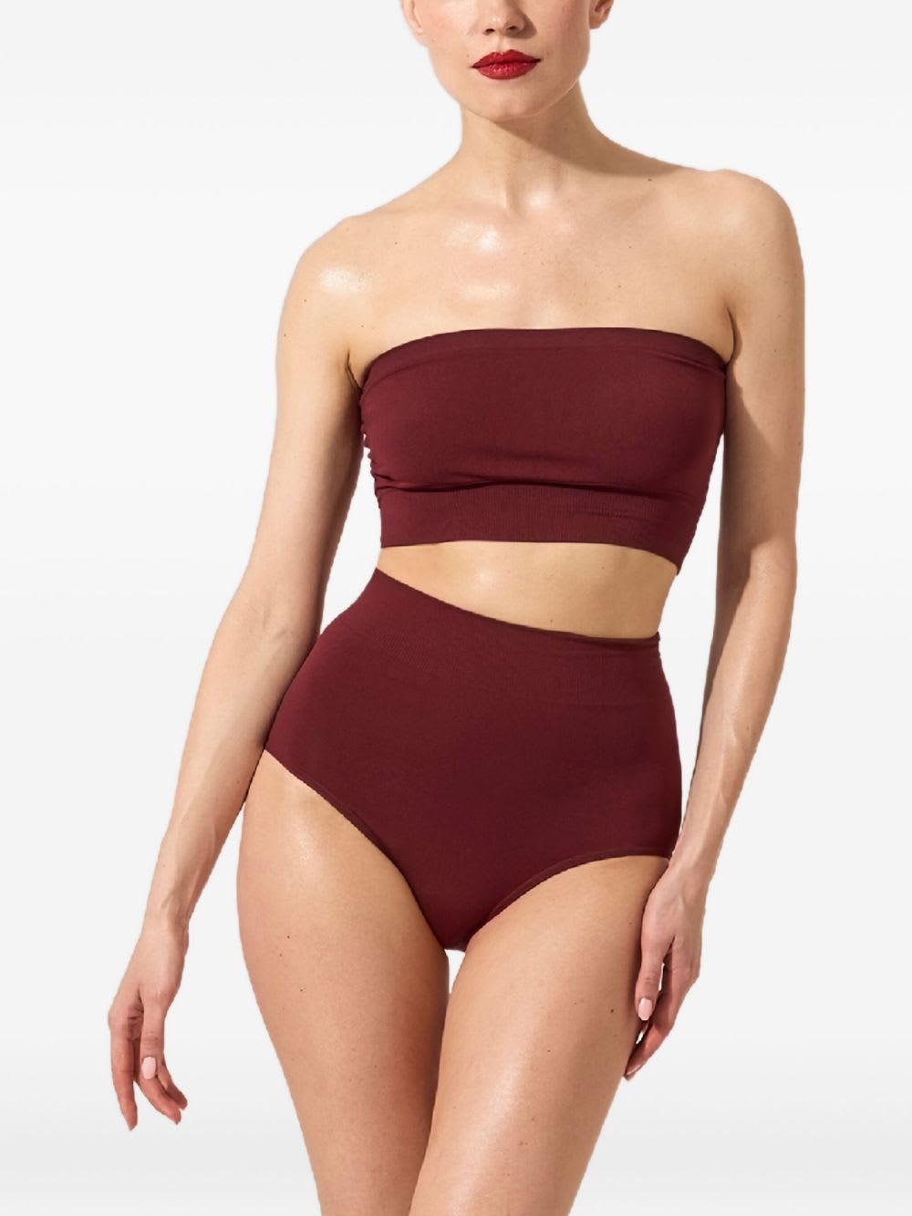 Wolford Seamless Top In Burgundy