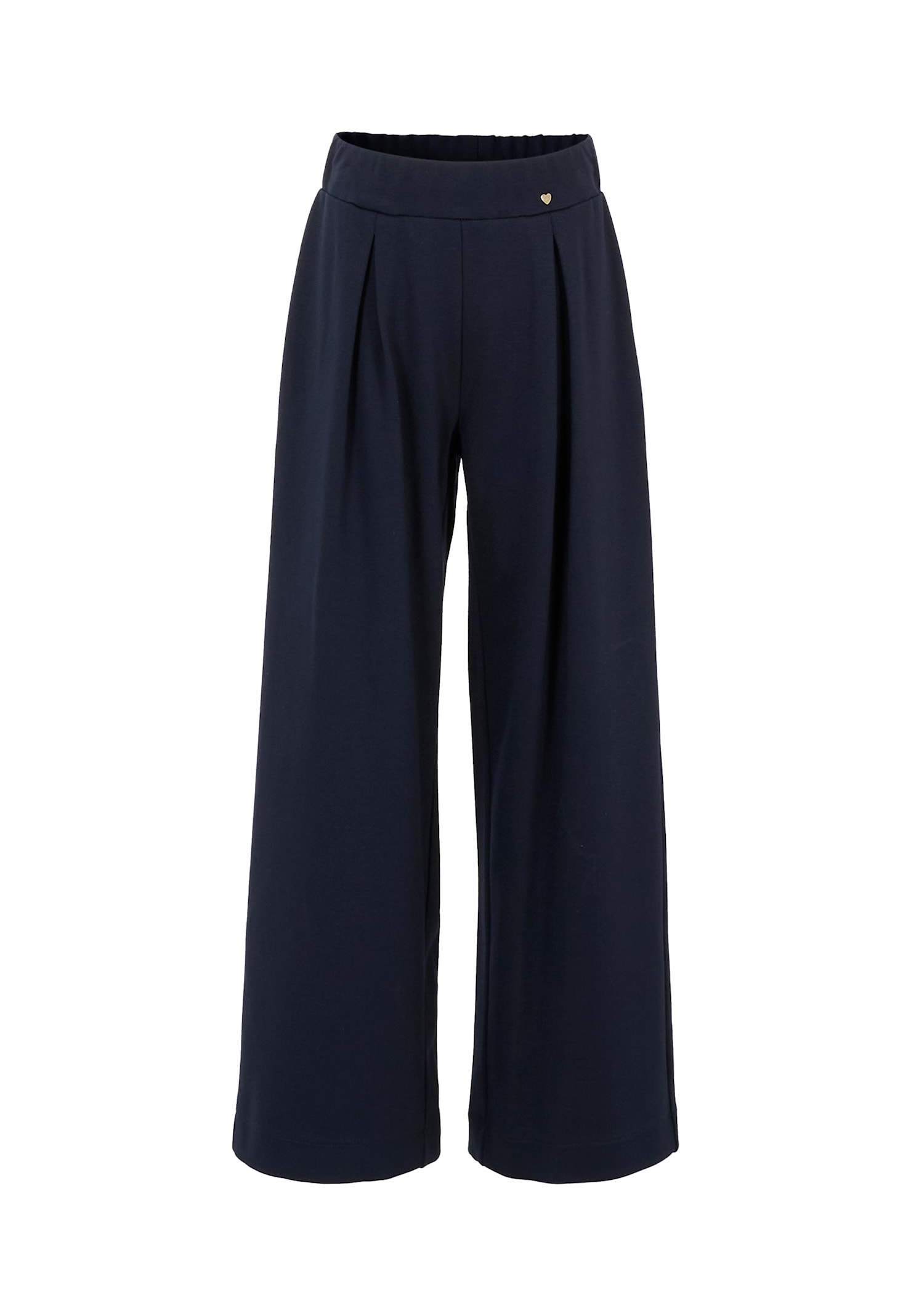 Monnalisa Blue Trousers For Girl With Hearts In Blue