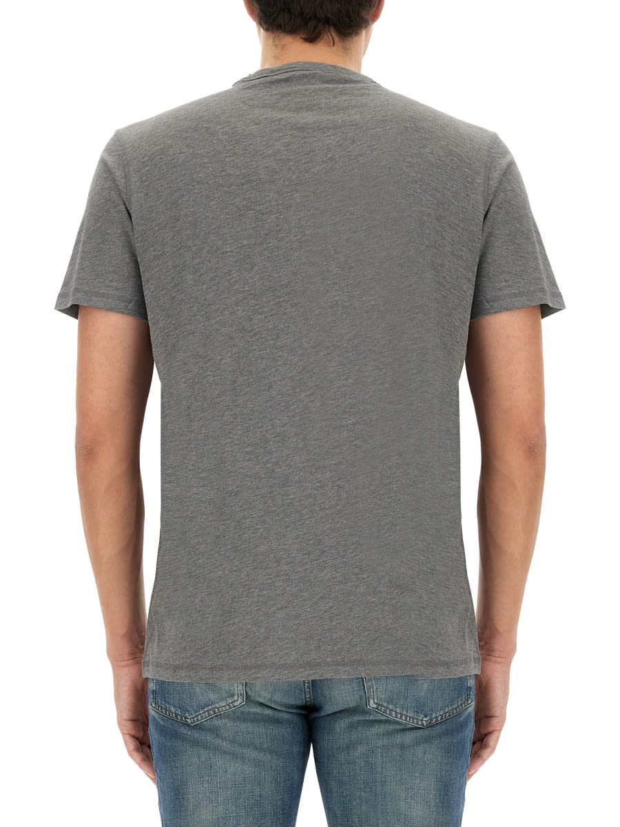 Shop Hugo Boss Cotton T-shirt In Grey