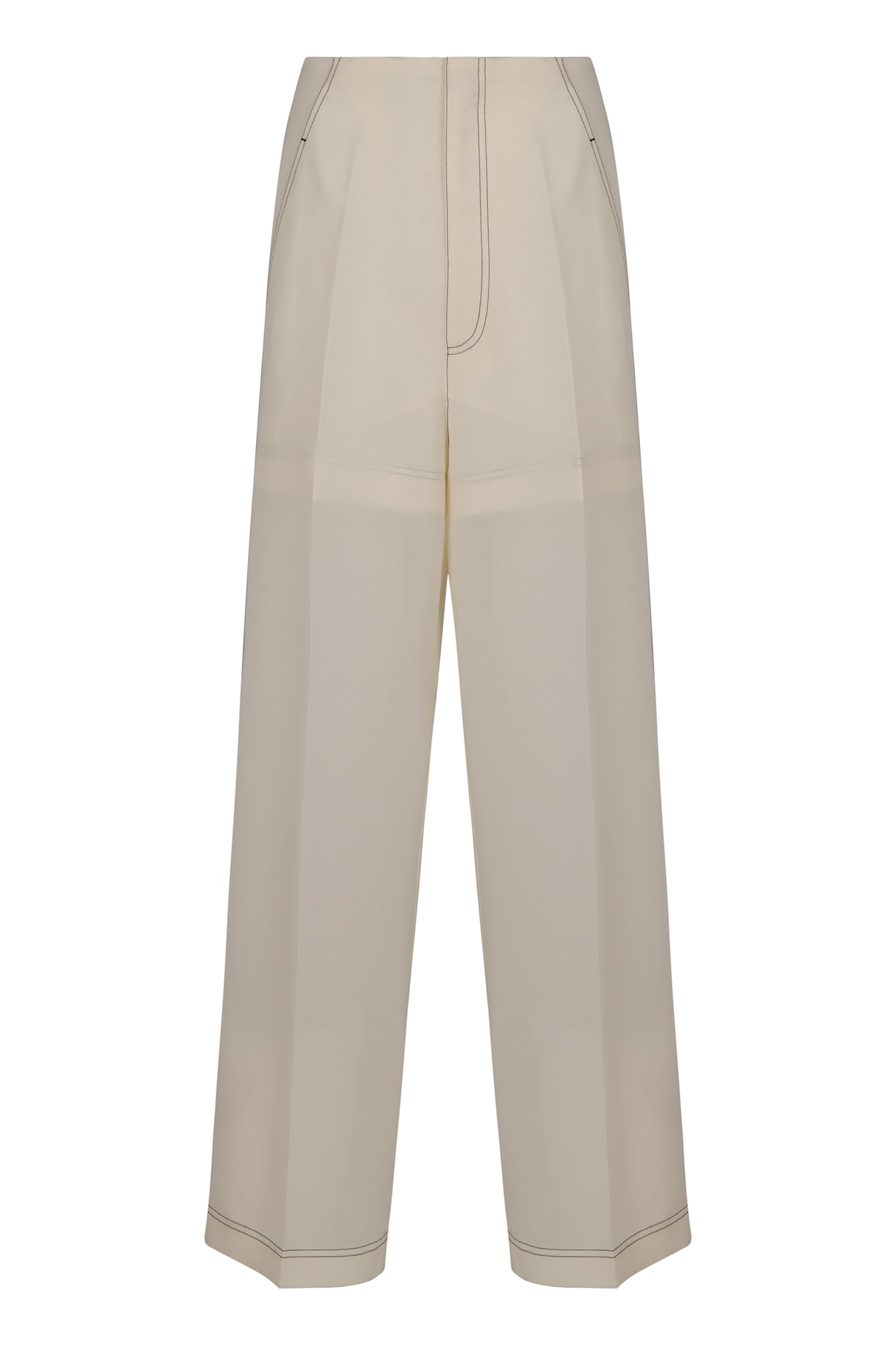 Shop Philosophy Di Lorenzo Serafini Cotton Blend Trousers