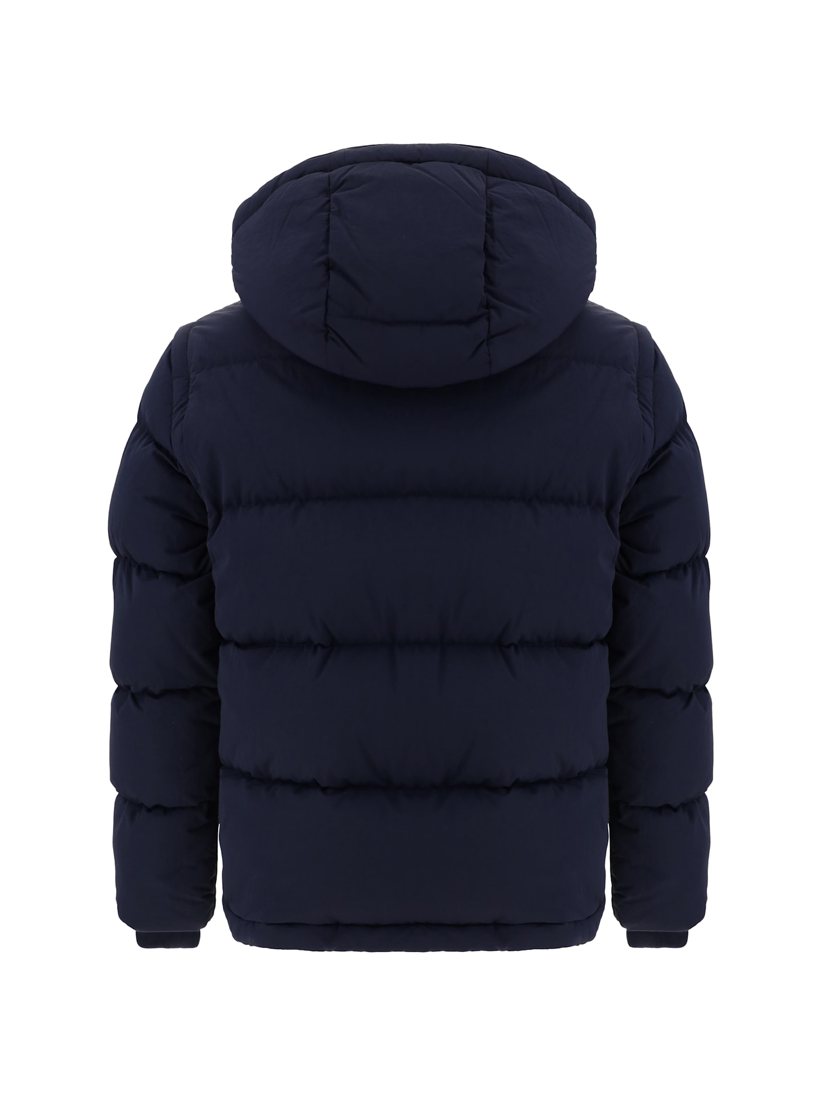 Shop Burberry Down Jackets In Nvy/chrcl Mel Ip Chk