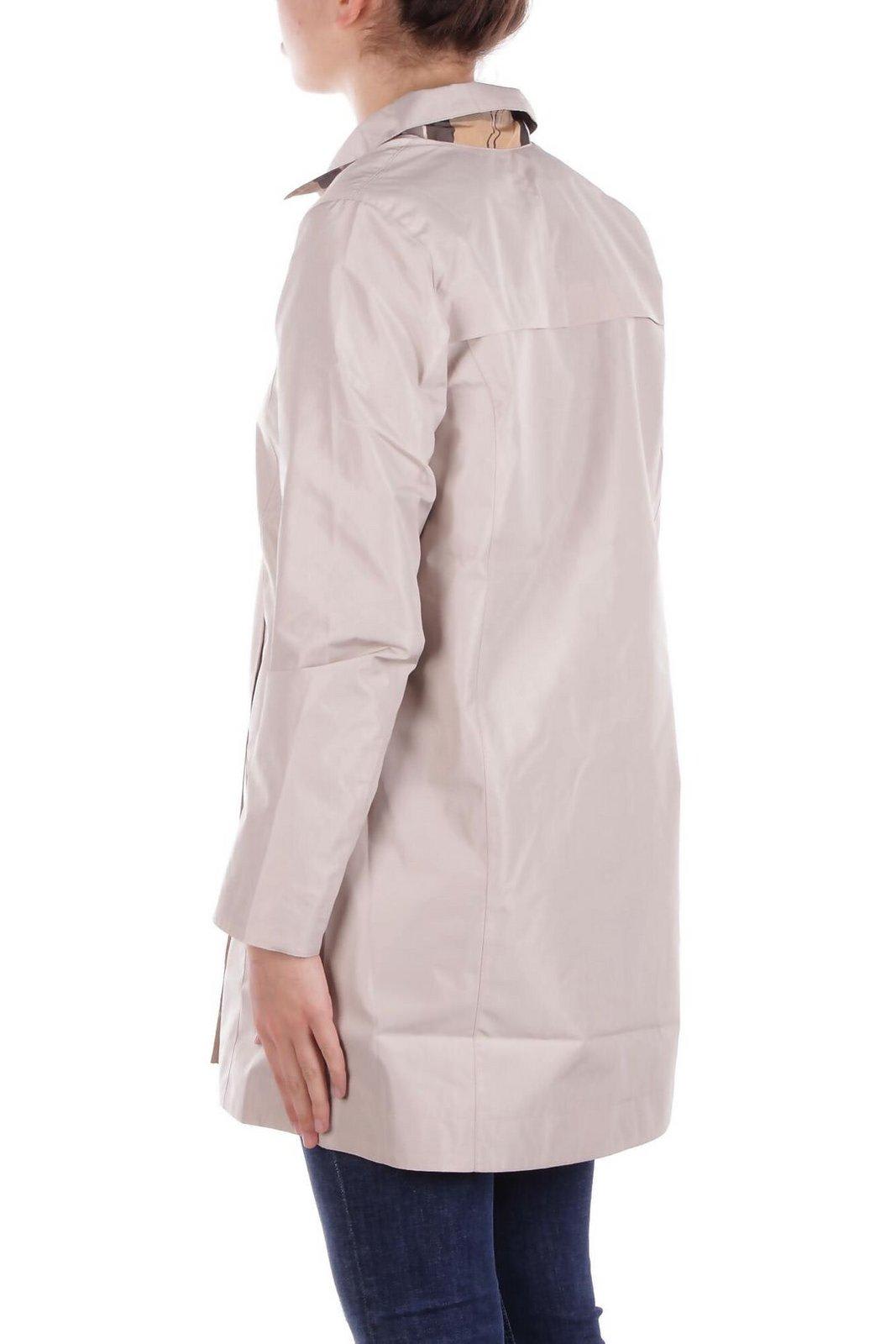 Barbour Straight Hem Buttoned Coat