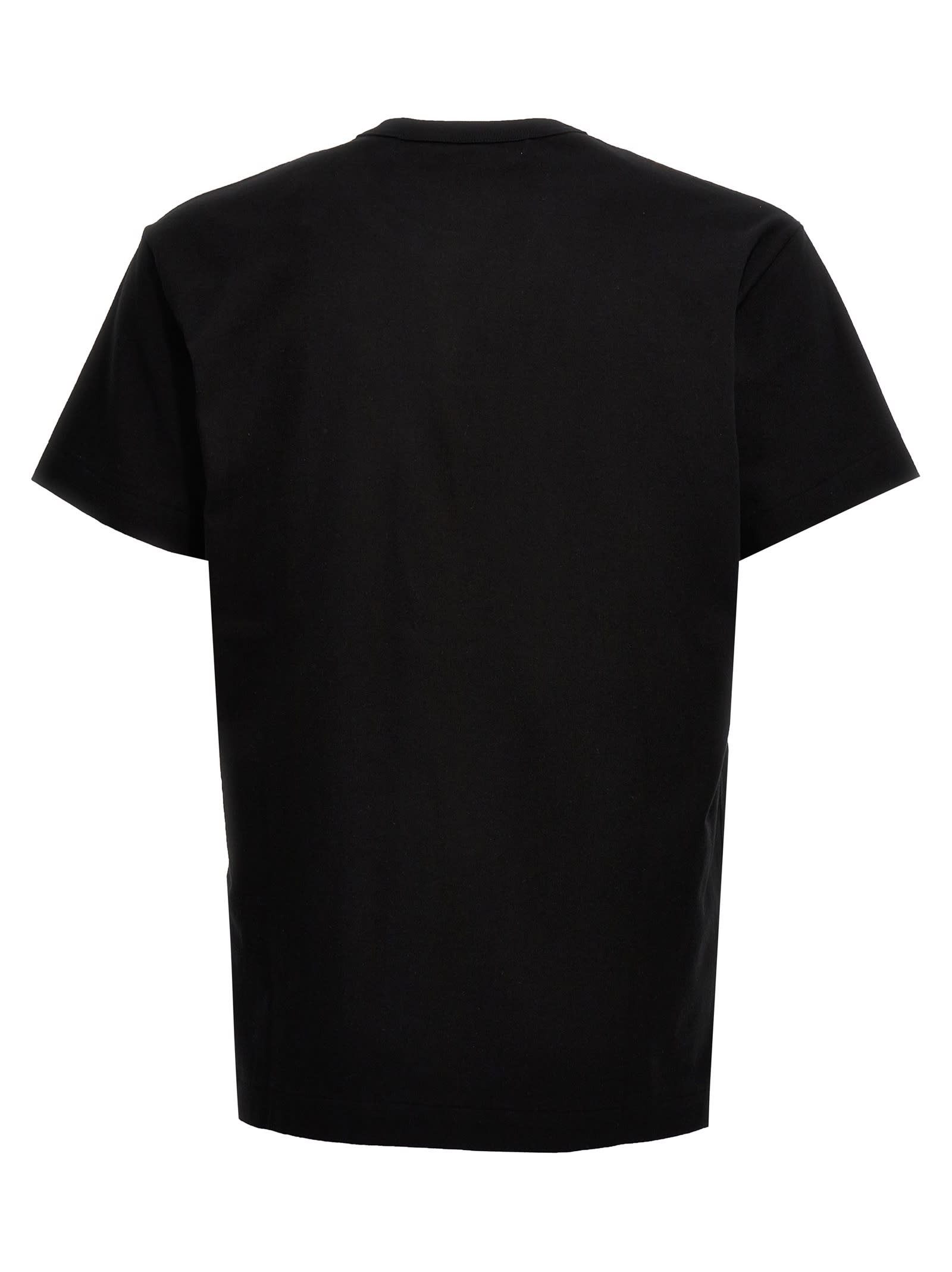Shop Comme Des Garçons Play Multi Heart T-shirt In Black