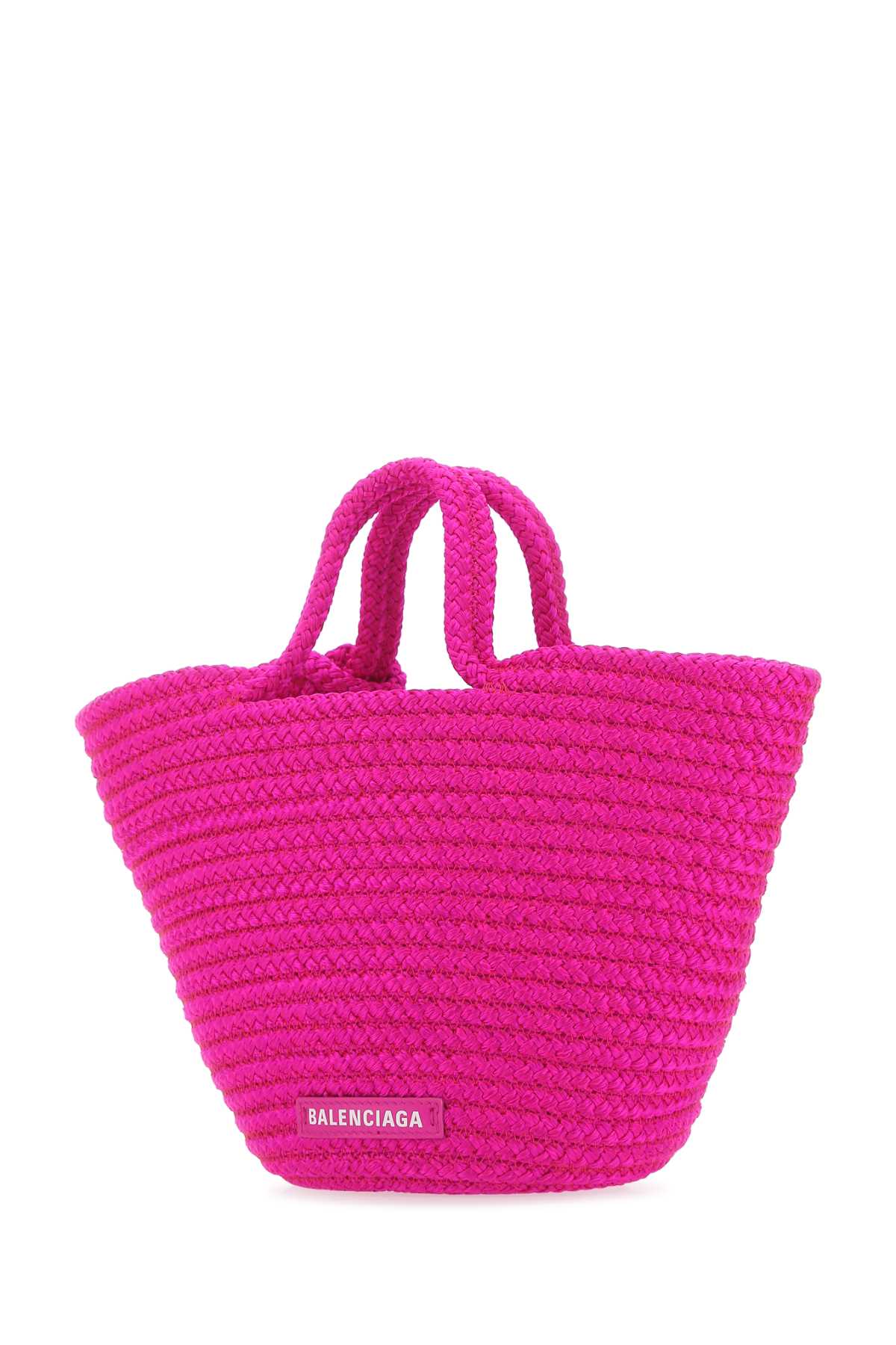 Shop Balenciaga Fuchsia Rope Small Ibiza Handbag In 5690