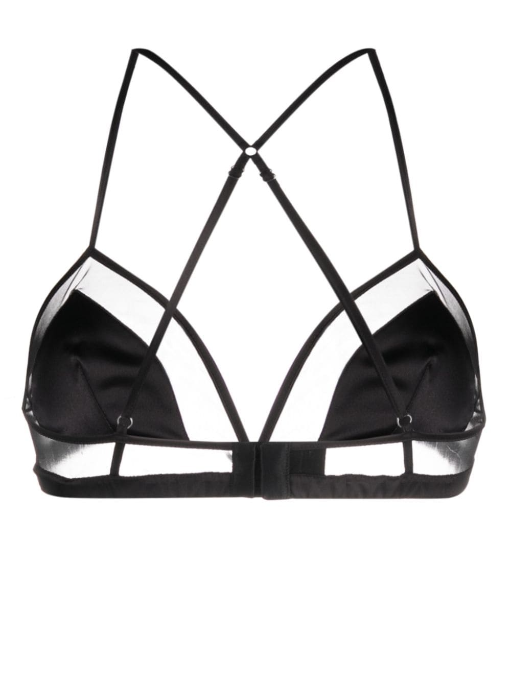 Dolce & Gabbana Silk No Wire Bra In Black
