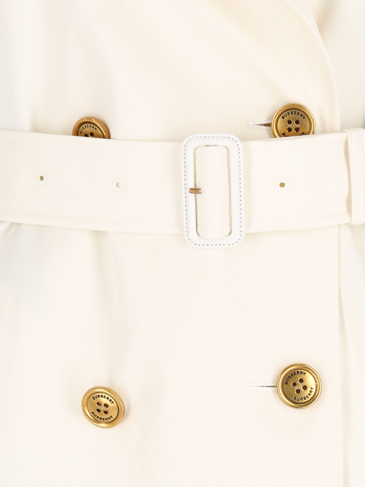 Burberry Waist Belted Double-breasted Epaulettes Jacket