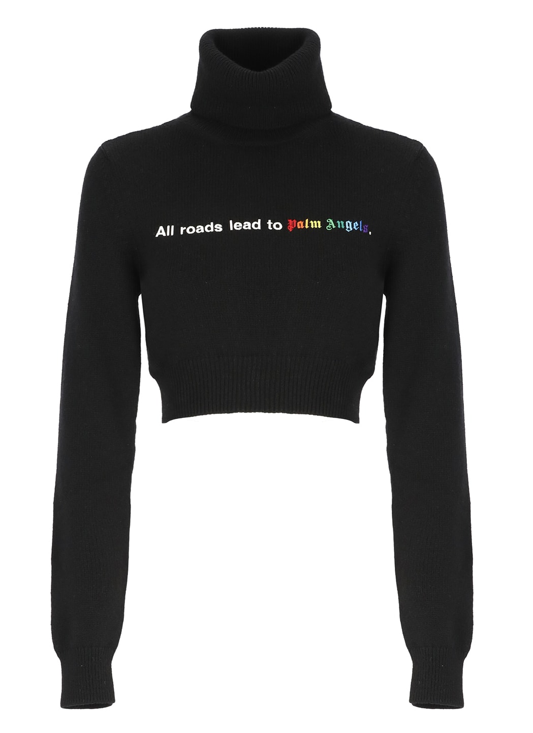 PALM ANGELS ALL ROADS CROPPED SWEATER