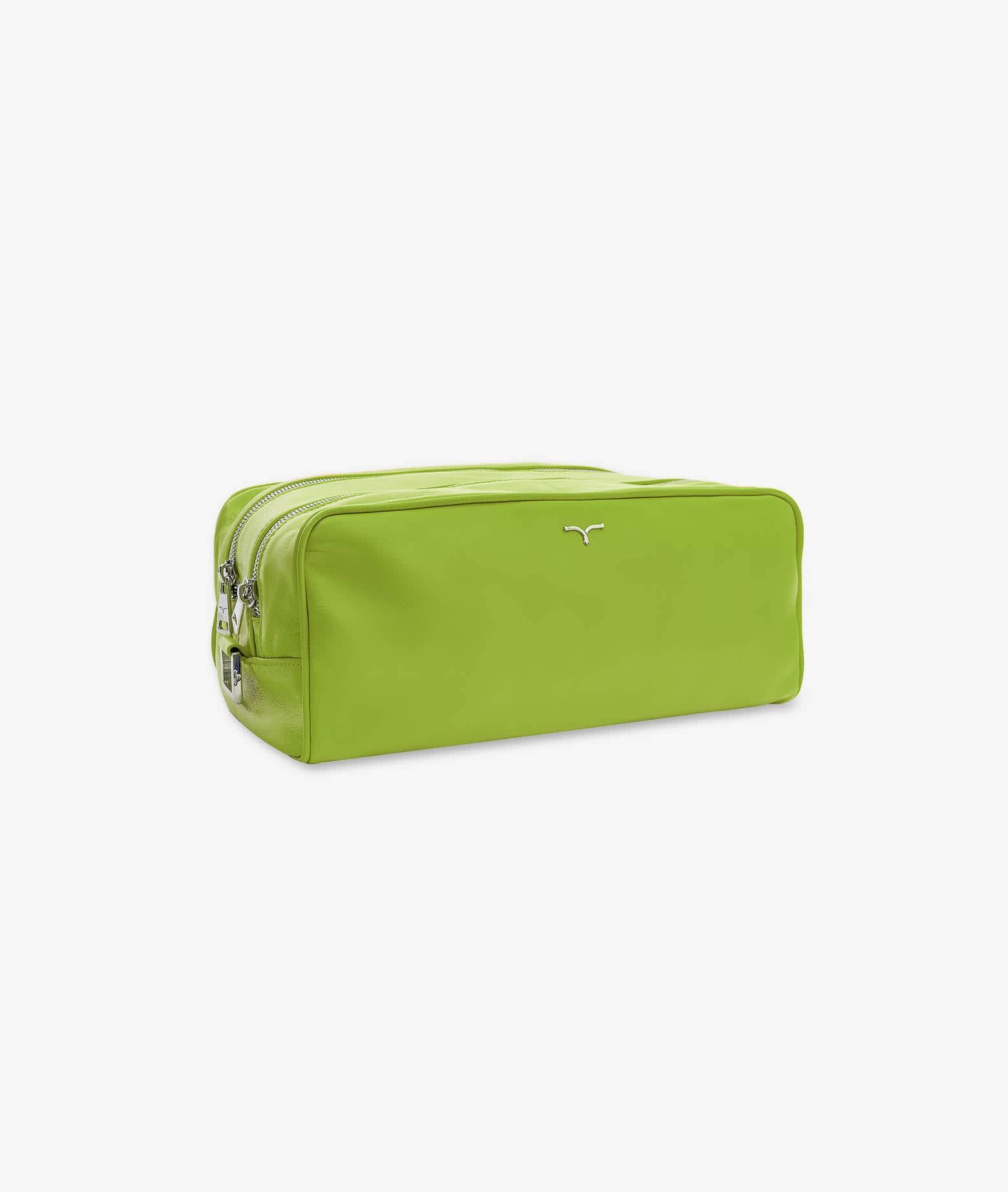 Shop Larusmiani Wash Bagtzar Luggage In Lime