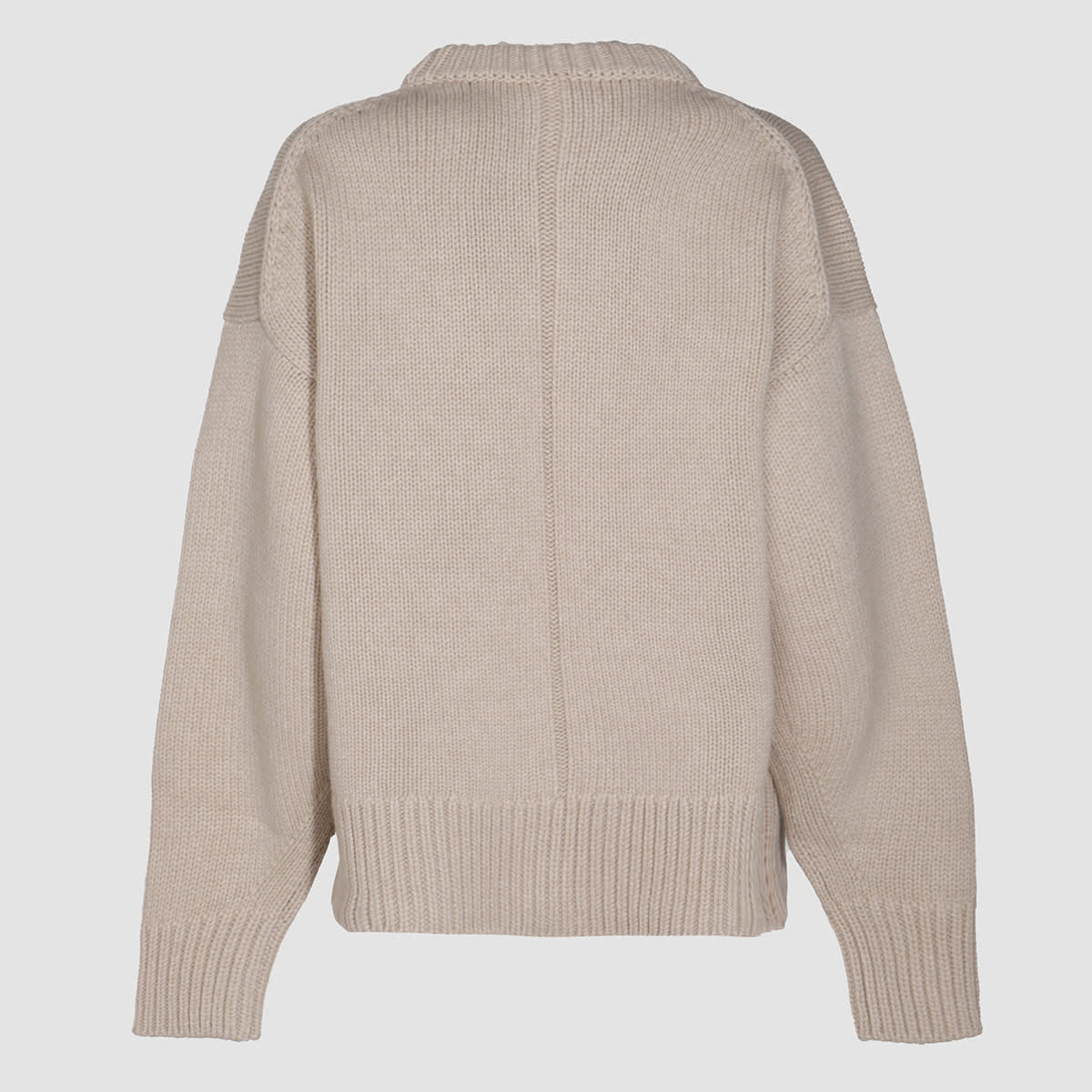 Beige Wool Knitwear