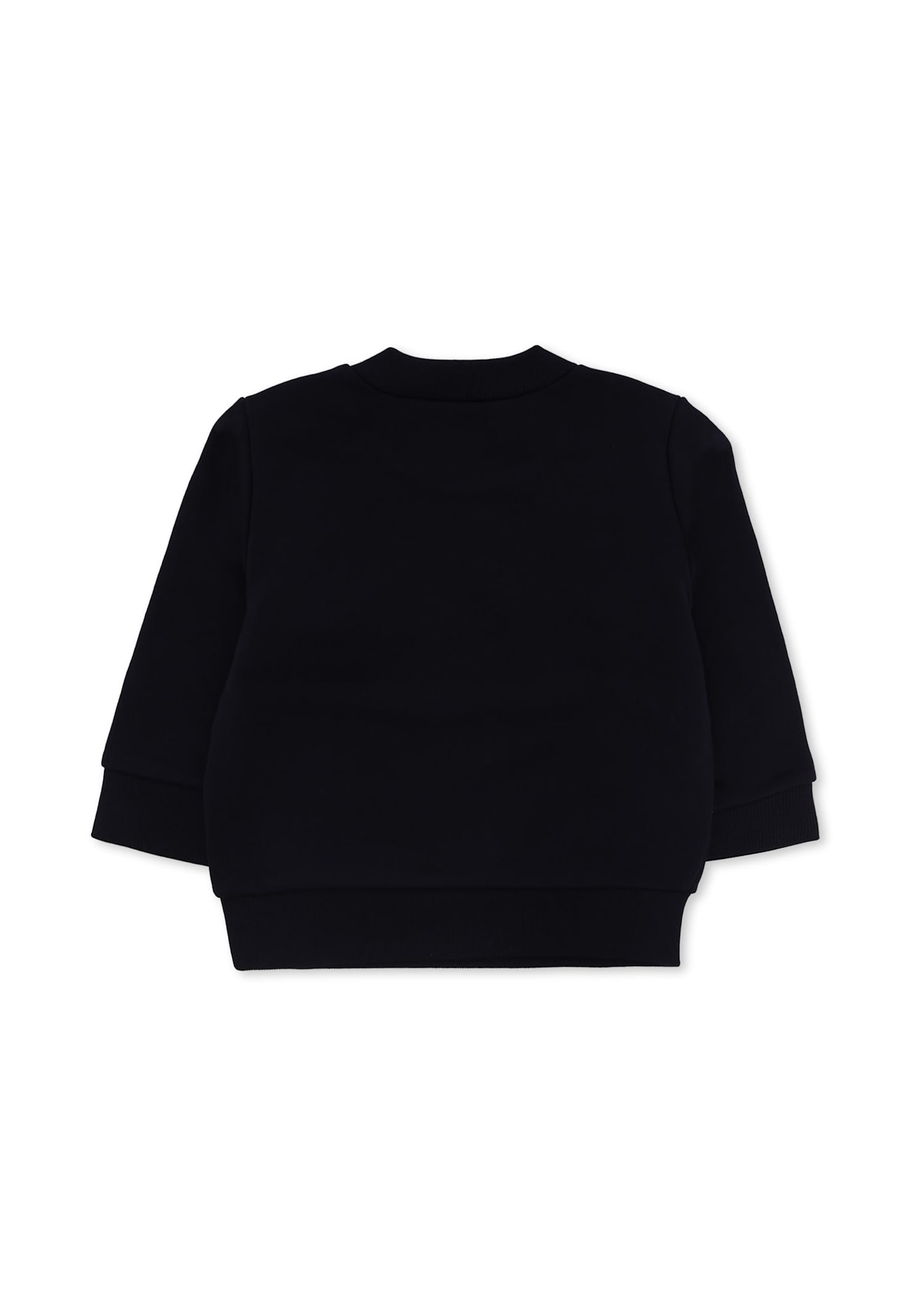 Marni Blue Sweatshirt For Baby Boy With Logo In Black