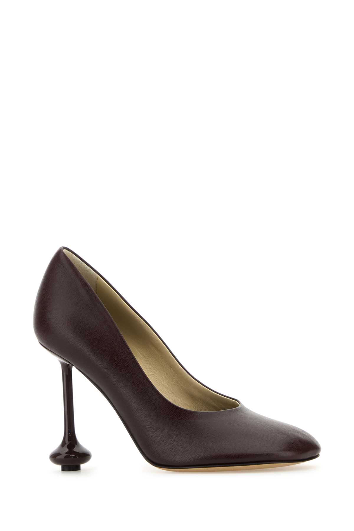 Loewe Scarpe Con Tacco Toy In Pelle Bordeaux Donna In Brown