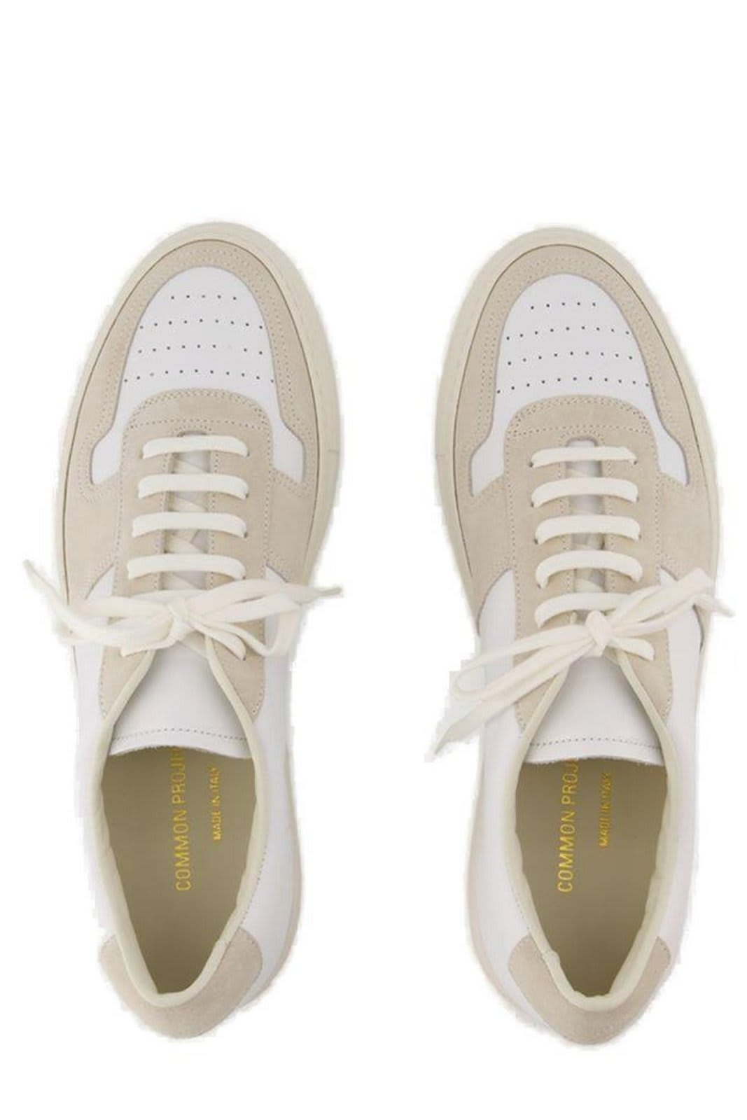 Shop Common Projects Bball Low-top Sneakers In Ivory