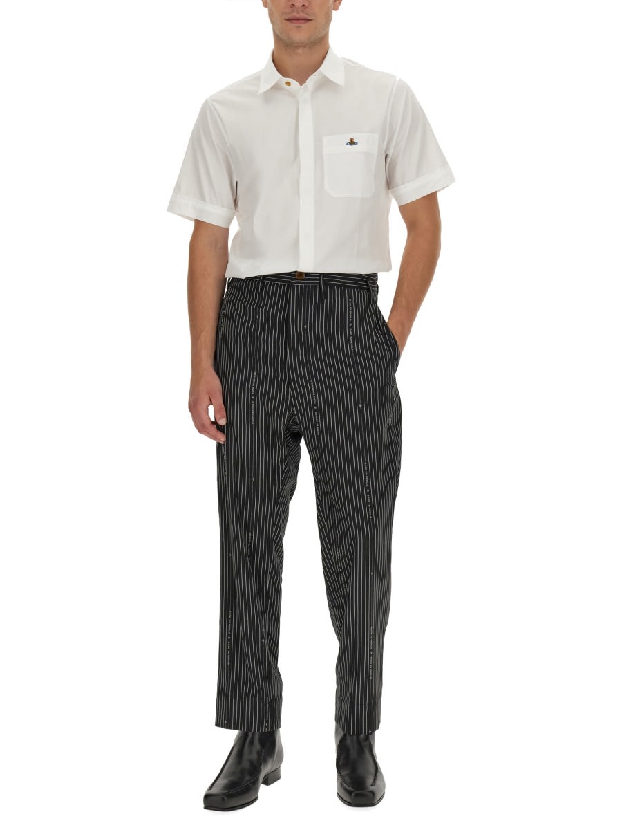 Vivienne Westwood White Embroidered Shirt In White