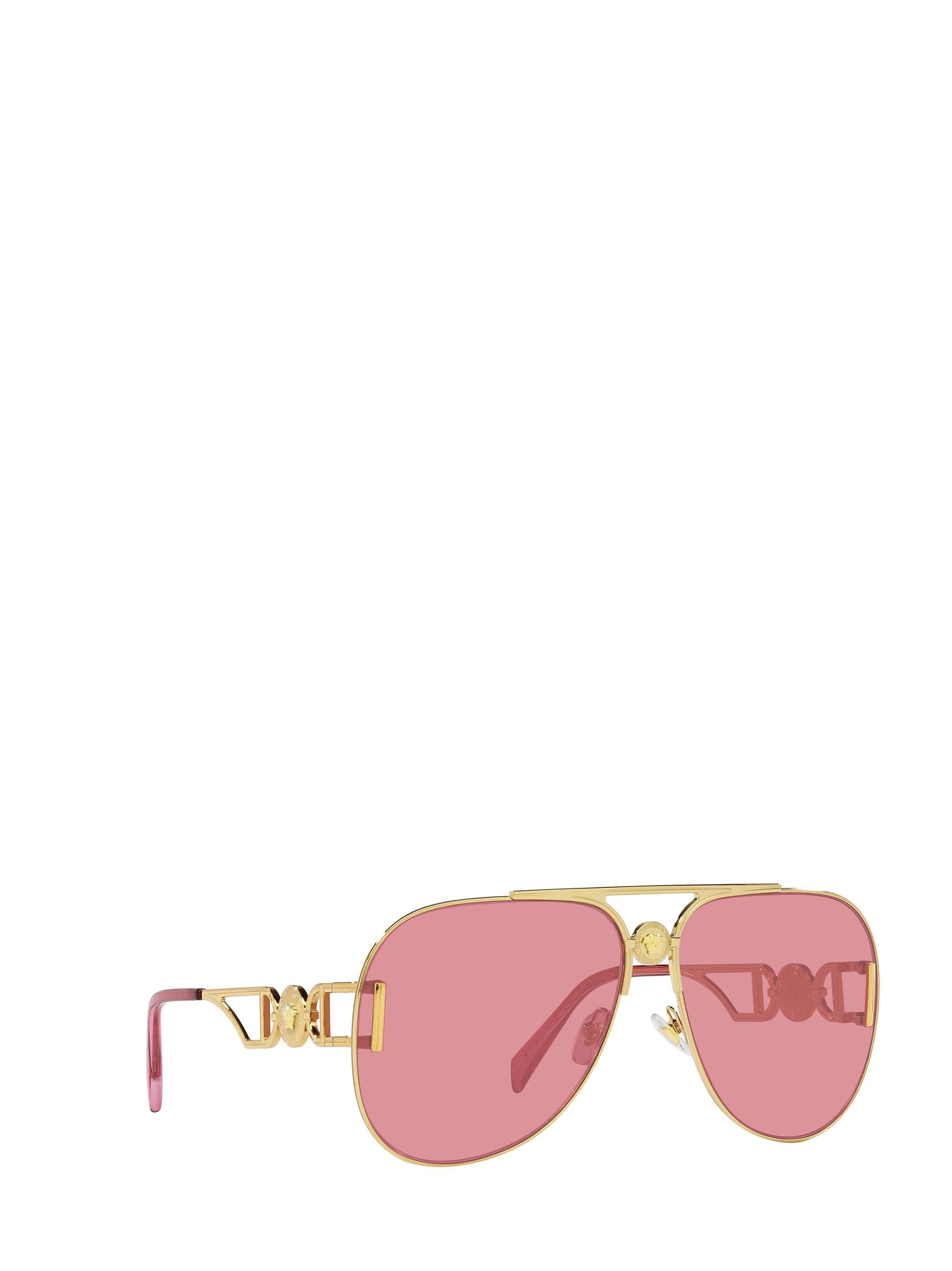 Shop Versace Ve2255 Gold Sunglasses