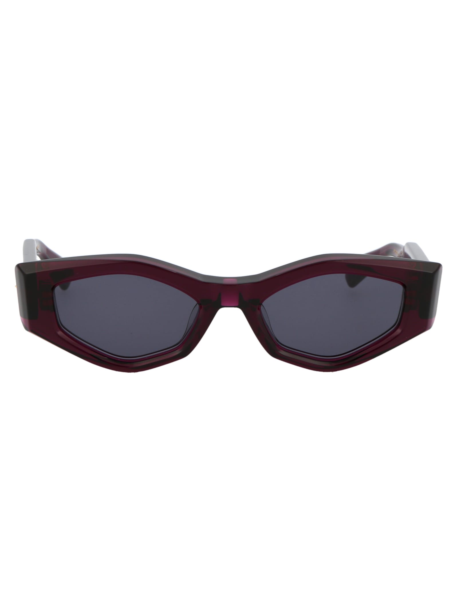 Valentino V - Tre Sunglasses In 101b Pur - Gld