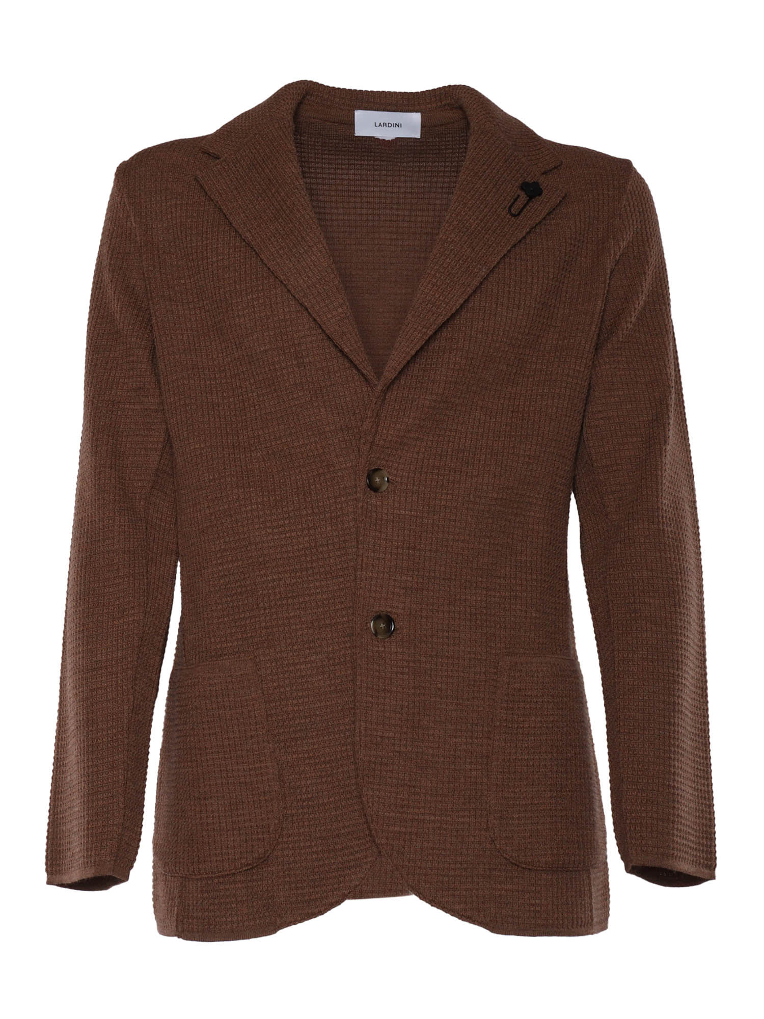 Shop Lardini Man Knitted Jacket In Multicolor