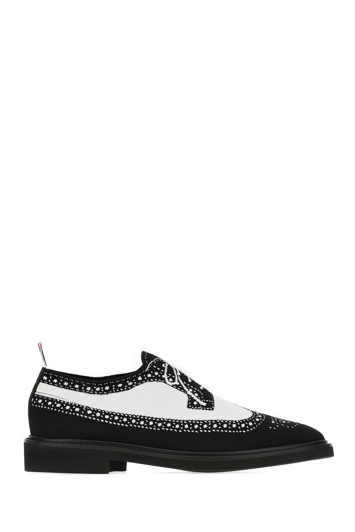 Shop Thom Browne Embroidered Elastane Trompe Lâ Oeil Loafers In 980