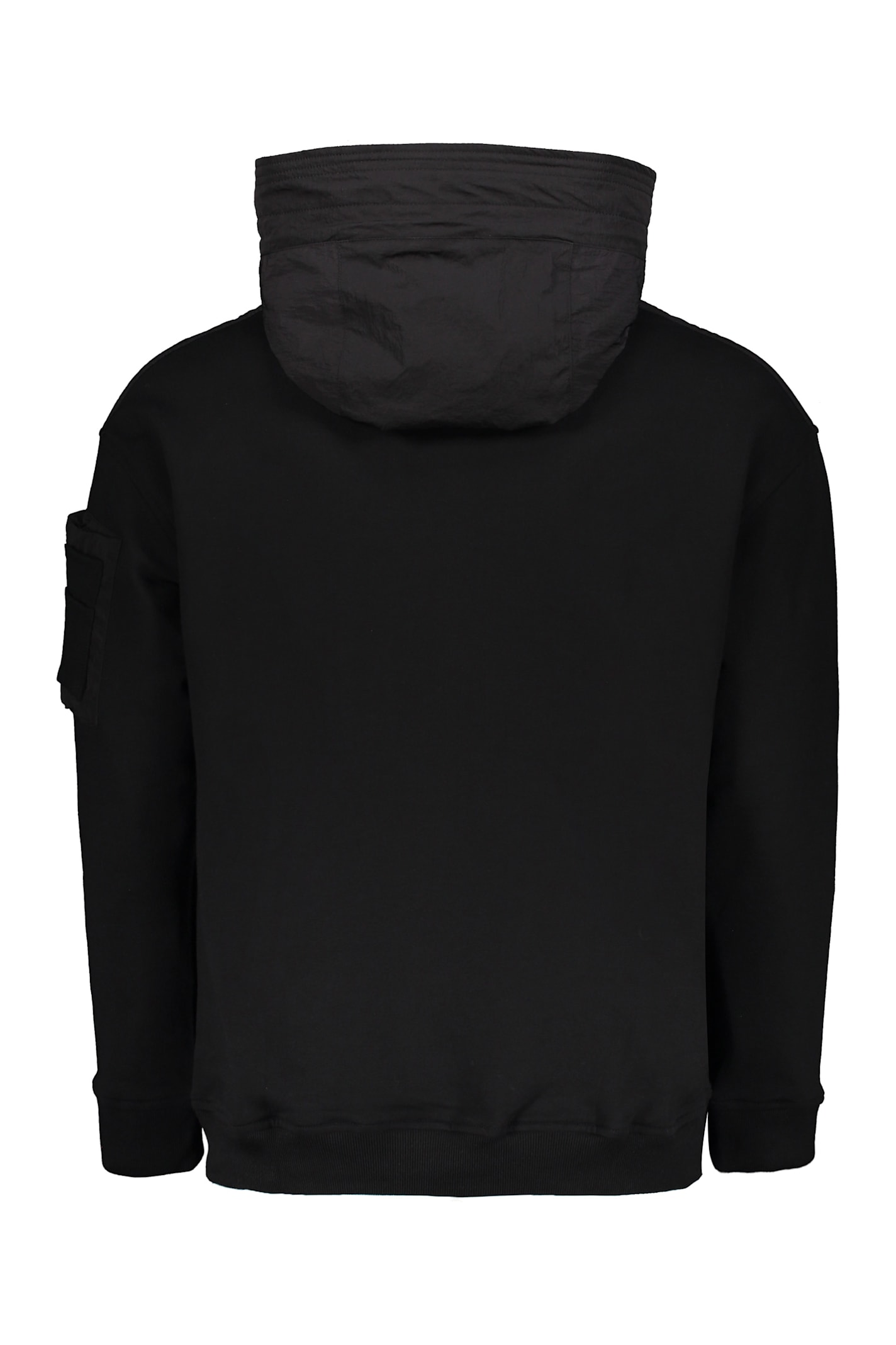 Moorer Black Half-zip Sweatshirt, Modern Minimalist Design In Black