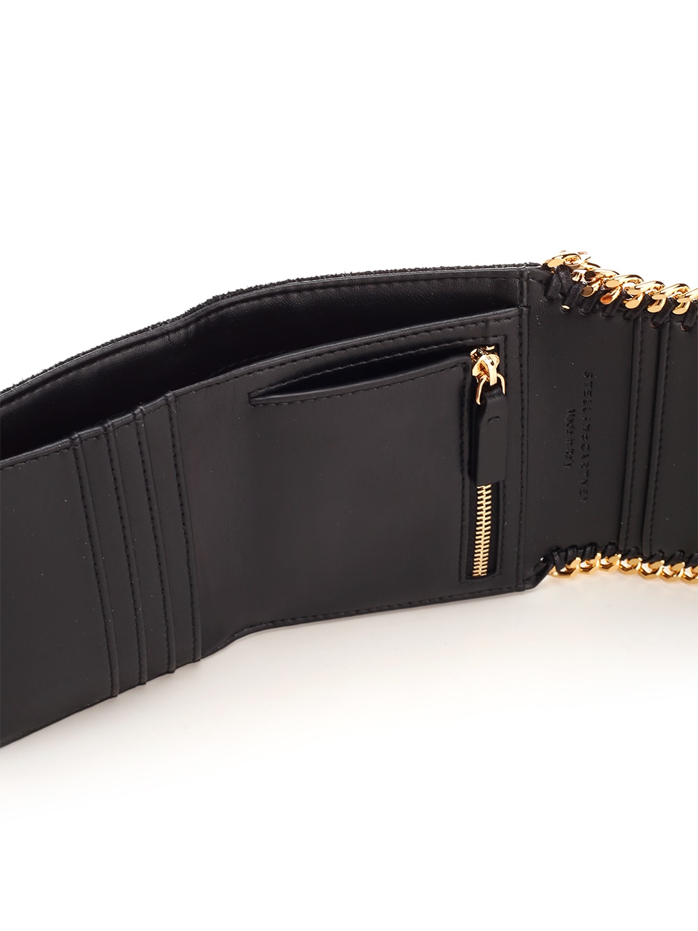 Stella Mccartney Falabella Flap Wallet Accessories In Black