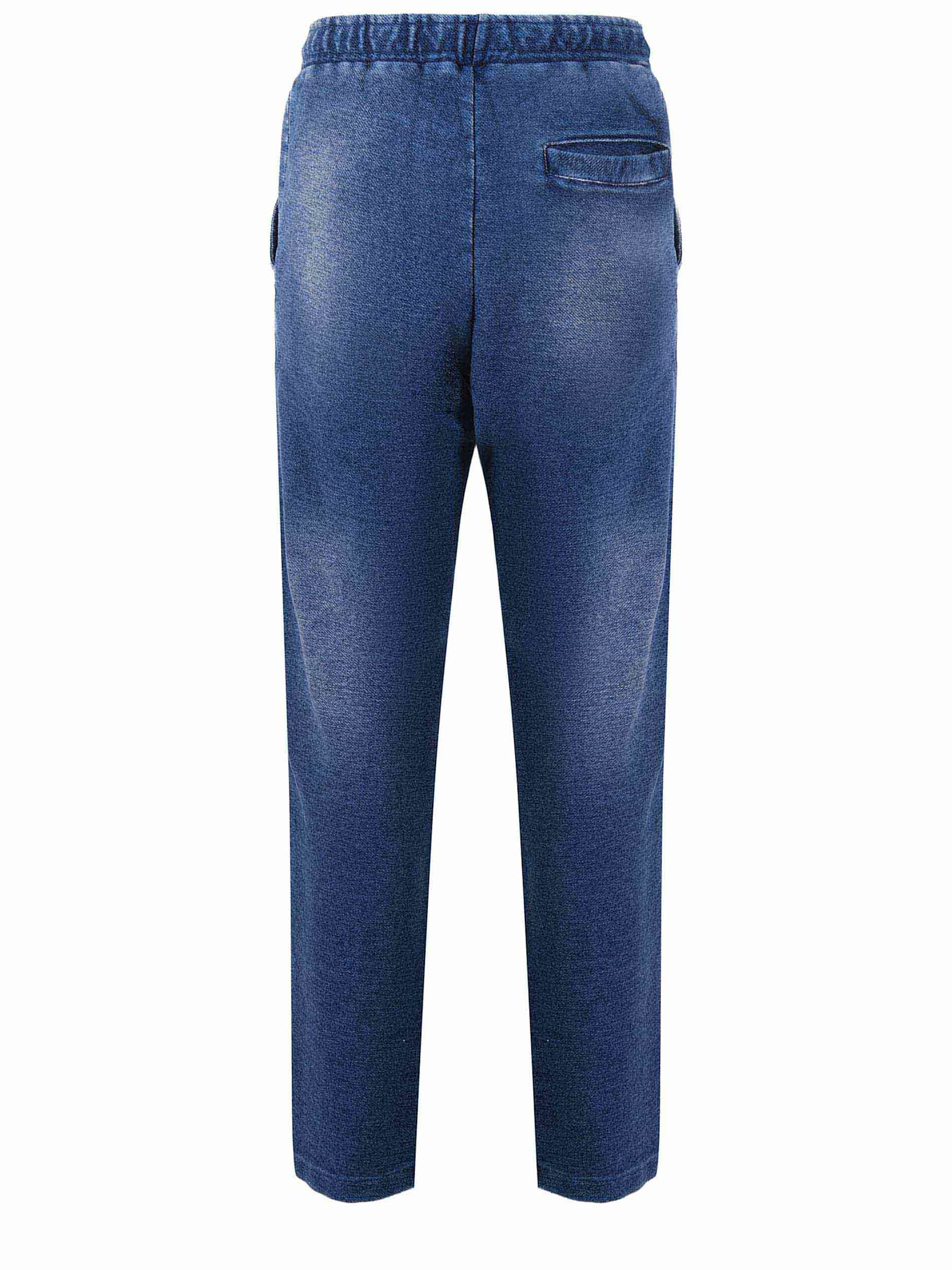 Shop Barrow Trousers In Fleece In Denim