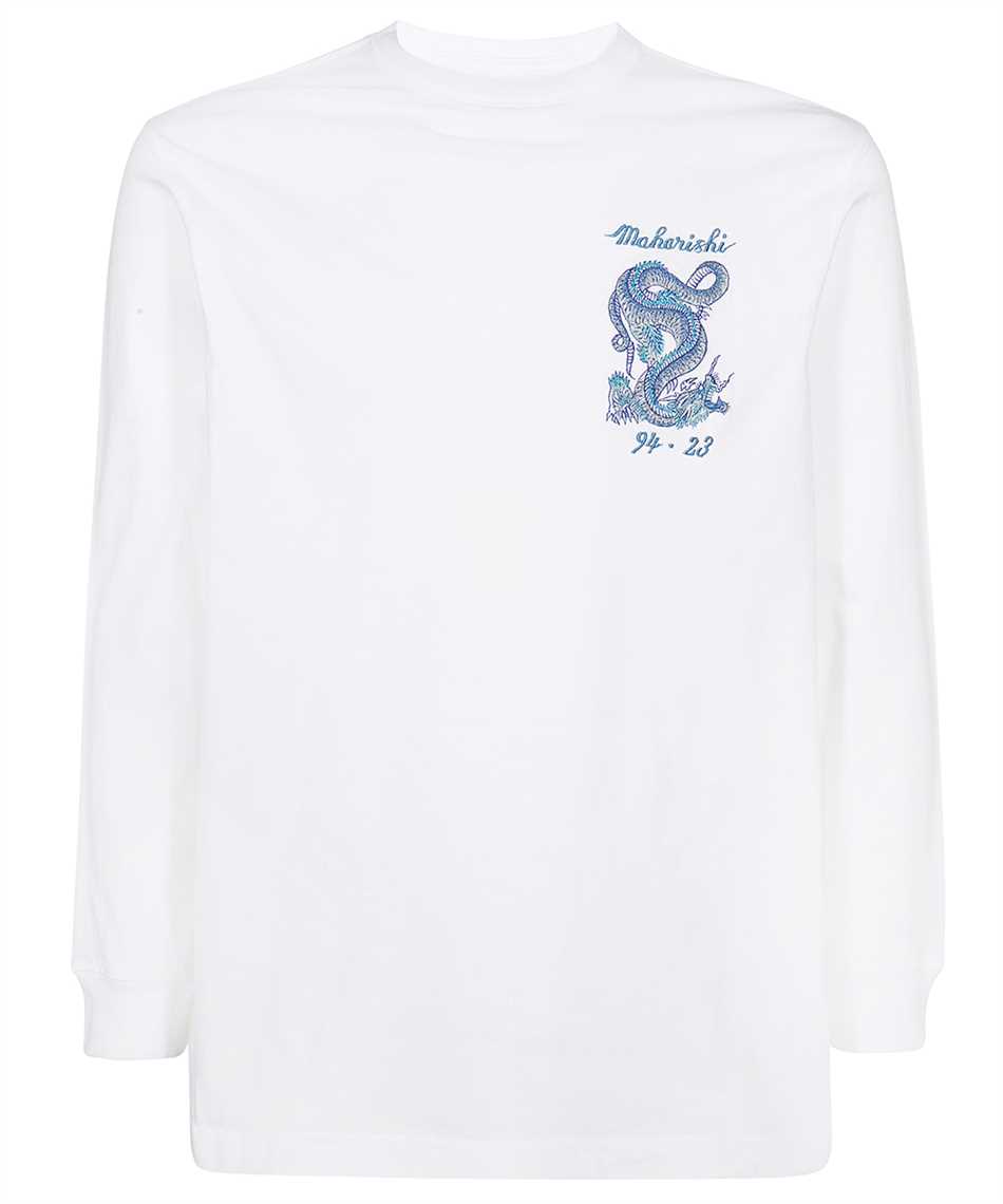 Maharishi Dragon-embroidered Long-sleeve T-shirt In White