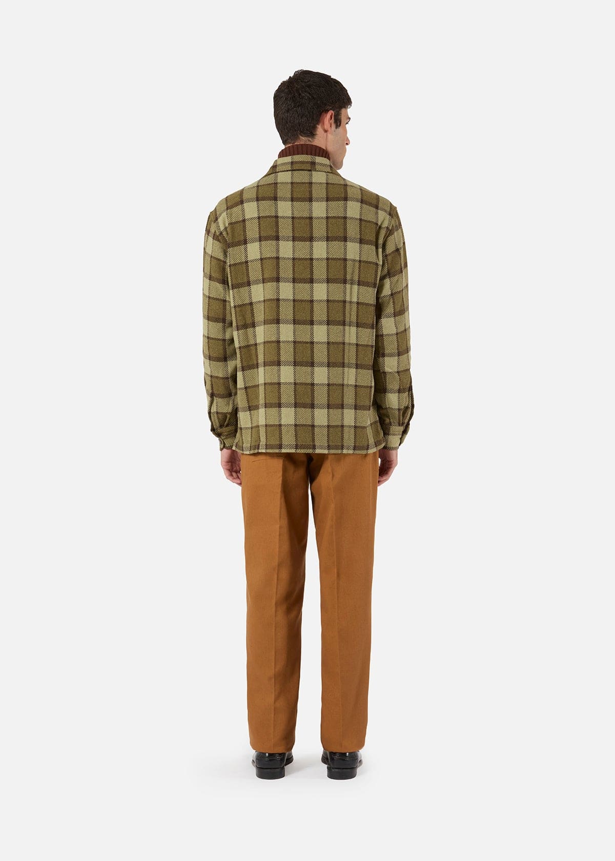 Doppiaa Aabba Plaid Overshirt In Green